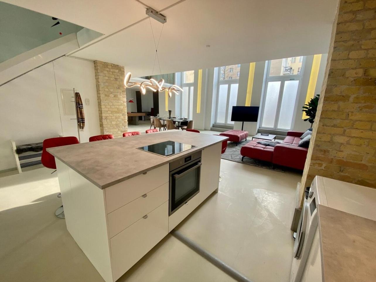 Loft with Pool Table, Kitchen Island & Gallery