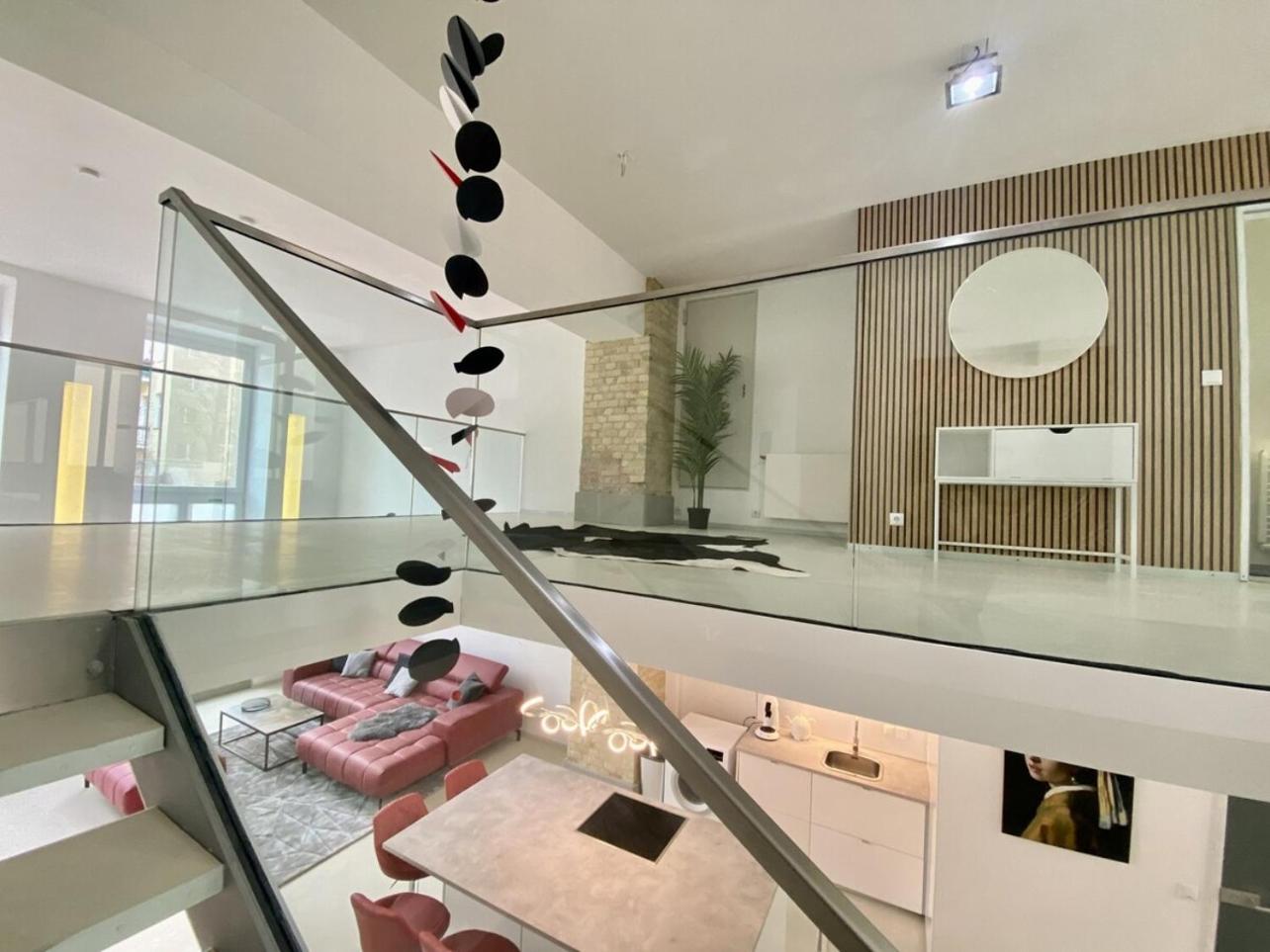Loft with Pool Table, Kitchen Island & Gallery