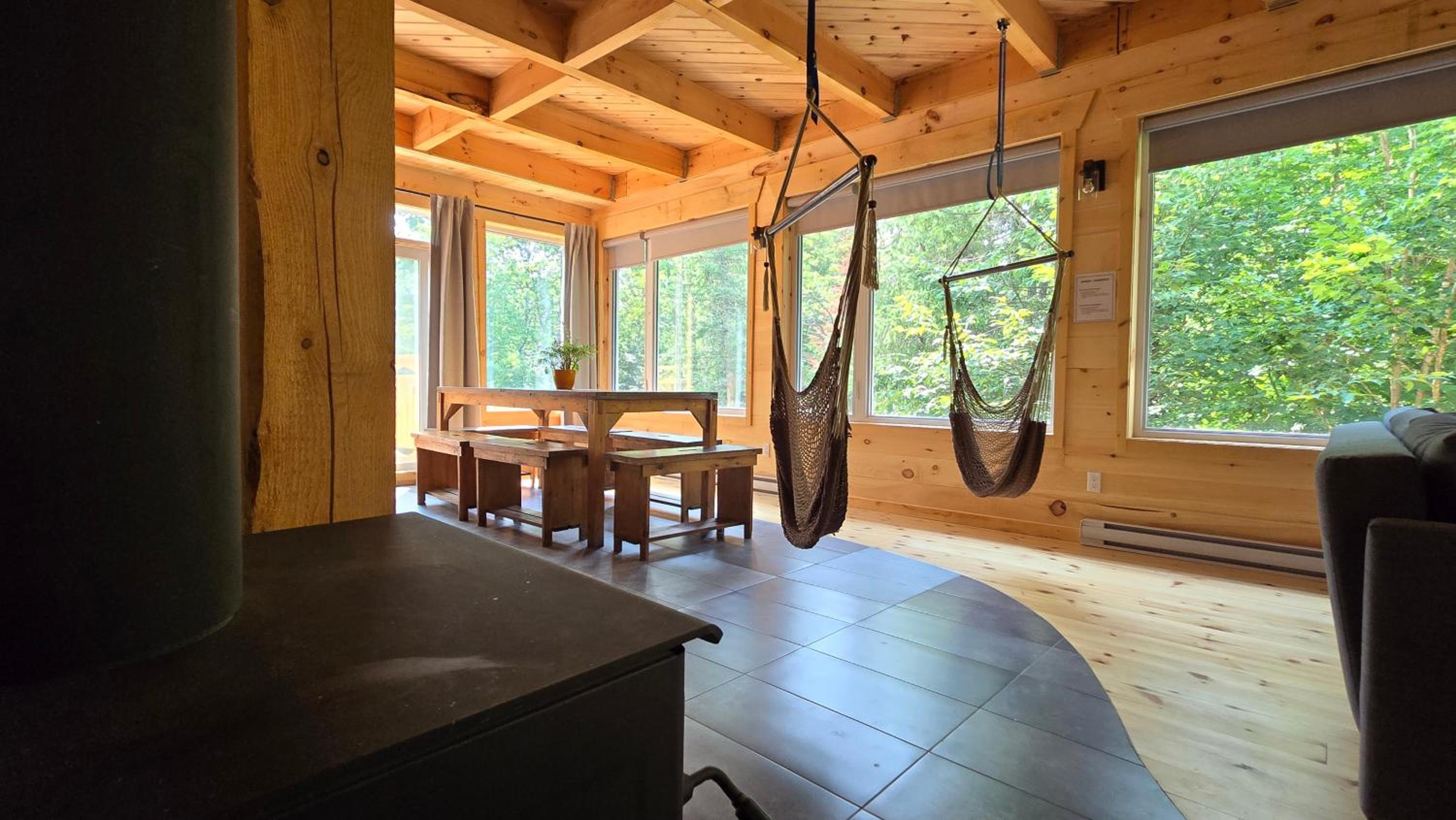Chalet de luxe 12 pers, Vue, nature & hamacs