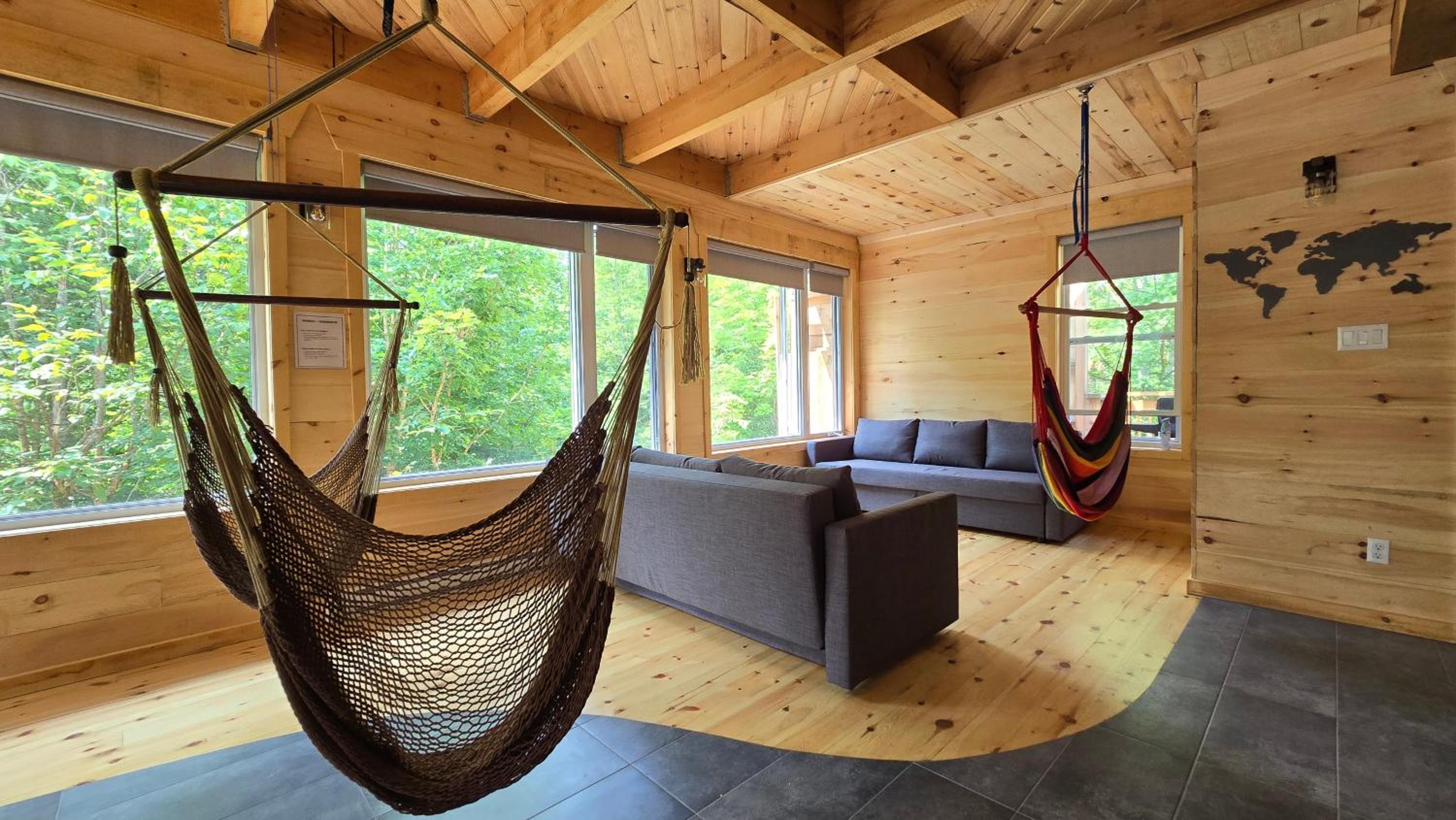 Chalet de luxe 12 pers, Vue, nature & hamacs