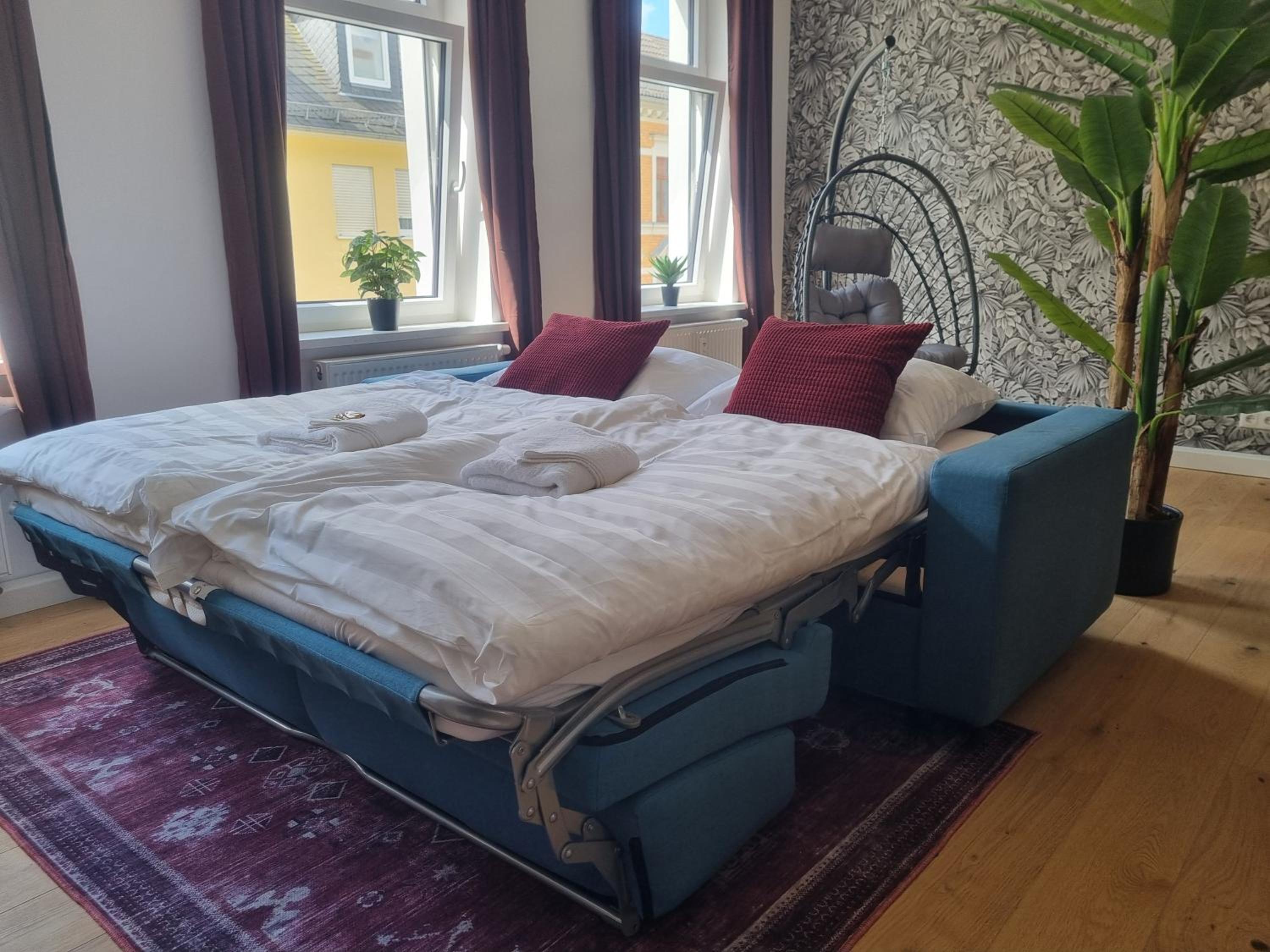 maremar - Style-Loft am Ferberturm - 2 Schlafzimmer - Luxus Boxspringbett - Arbeitsplätze - Highspeed WLAN