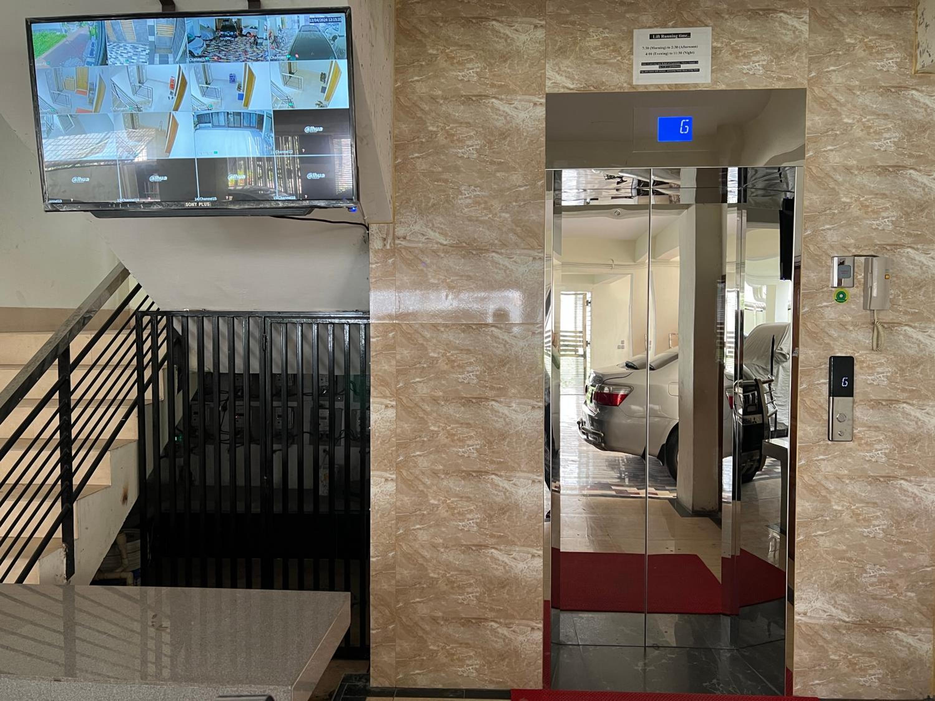 Fully furnished, one bedroom apartment with kitchen, washroom etc