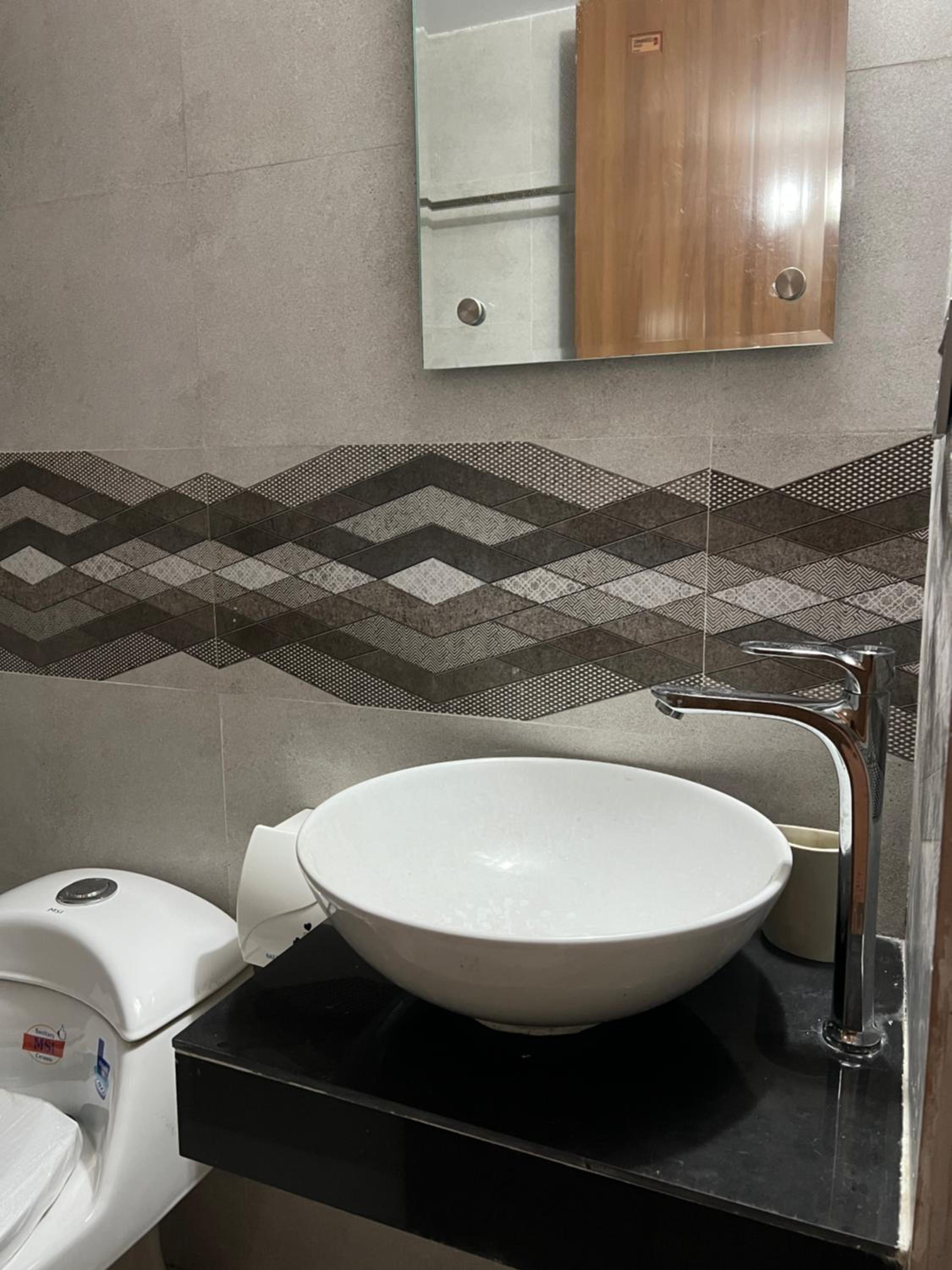 Fully furnished, one bedroom apartment with kitchen, washroom etc