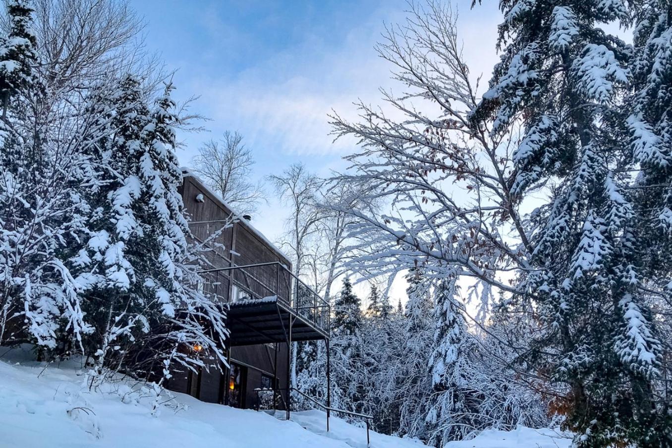 La Romane Stylish forest chalet w spa