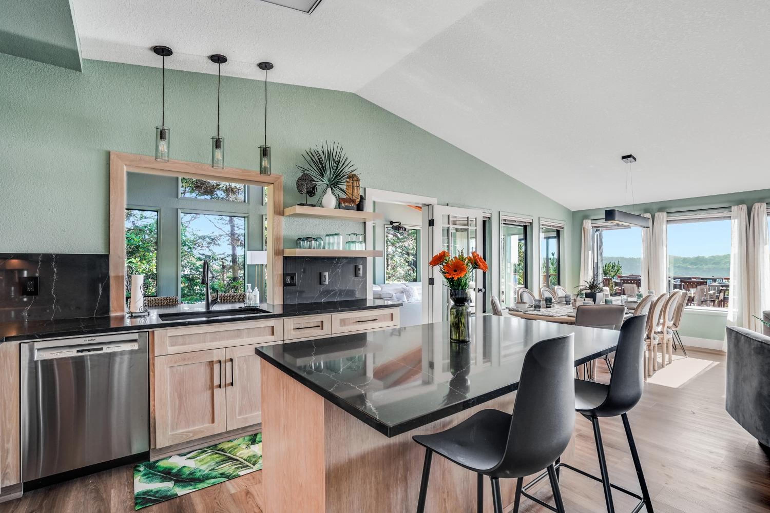 Riverfront! Family Friendly, Hot Tub, Fire Pit, EV view 5