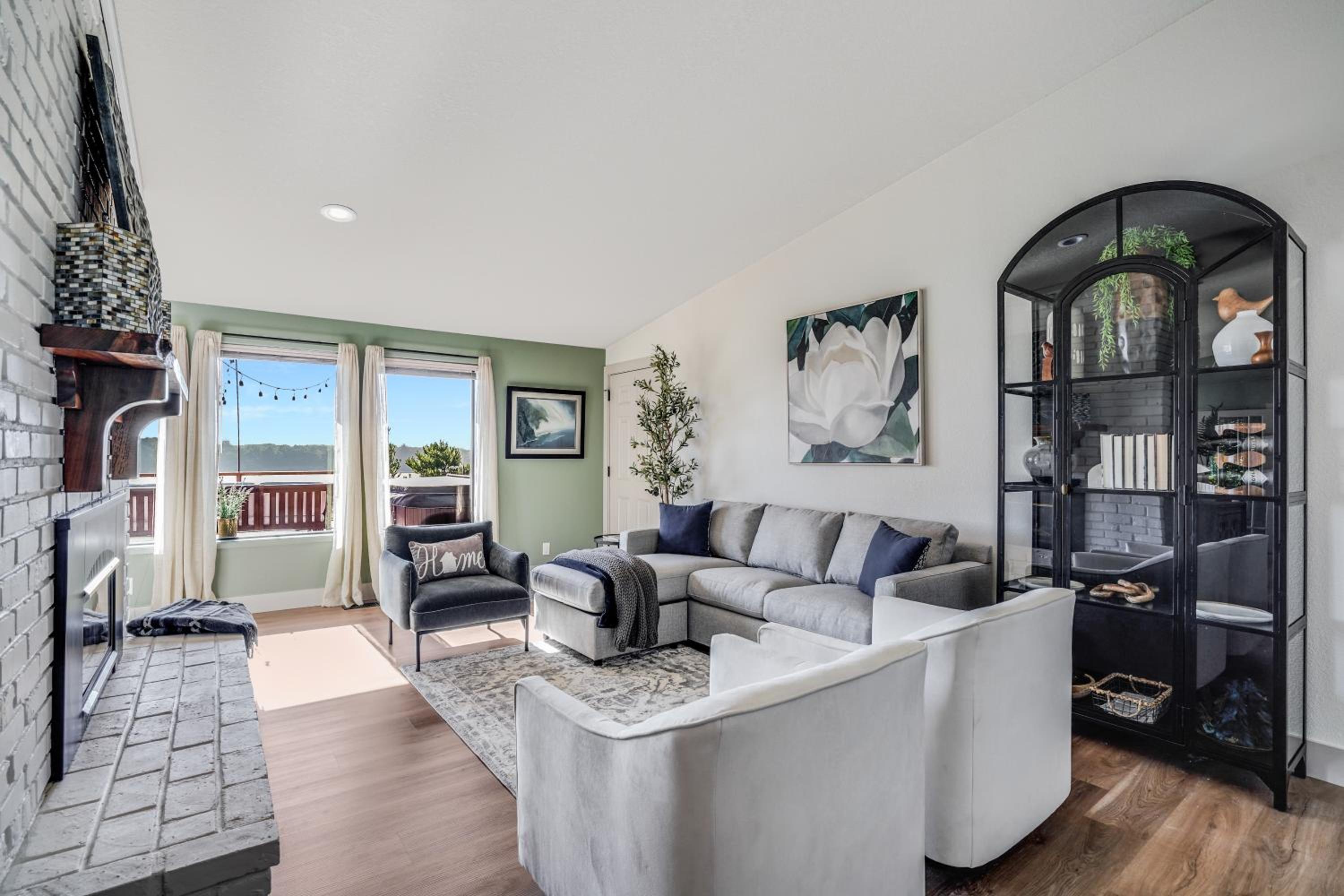 Riverfront! Family Friendly, Hot Tub, Fire Pit, EV view 2