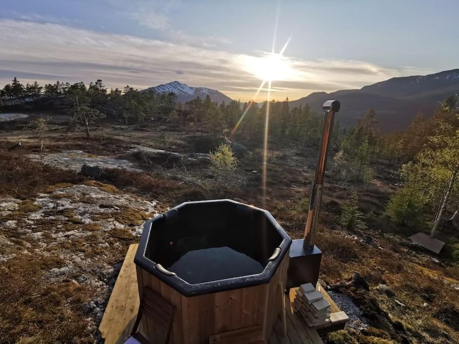 Mountain cabin with a view and hot tub view 3