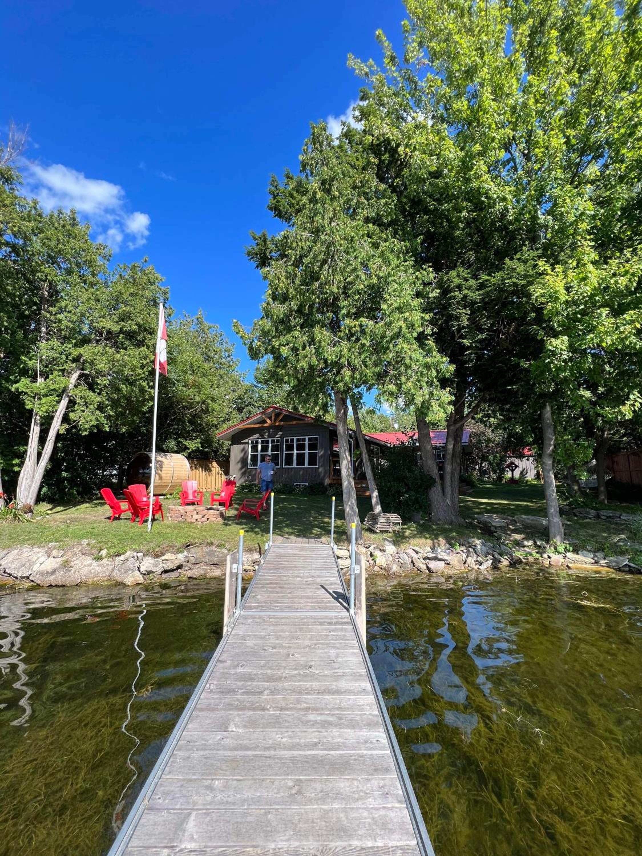 Chalet sur le bord de l'eau