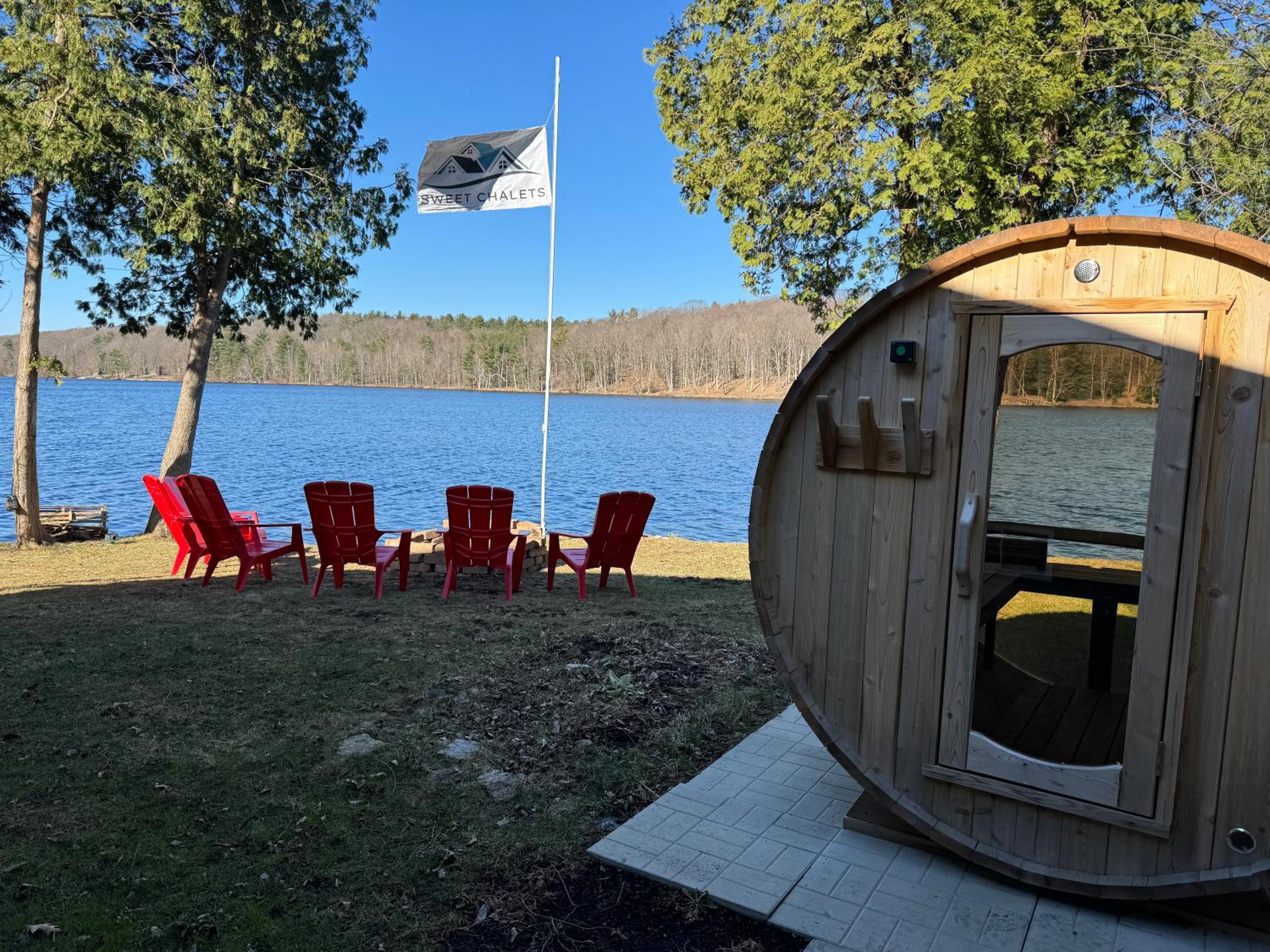 Chalet sur le bord de l'eau