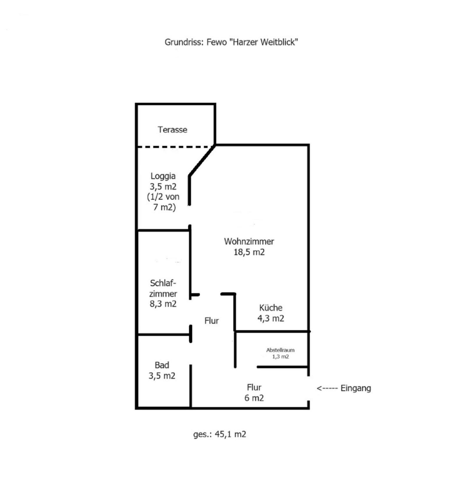 FeWo Harzer Weitblick, bis 2 Hunde Willkommen, W-Lan, 2x Smart TV, DTV 4 Sterne, 4 Pfoten