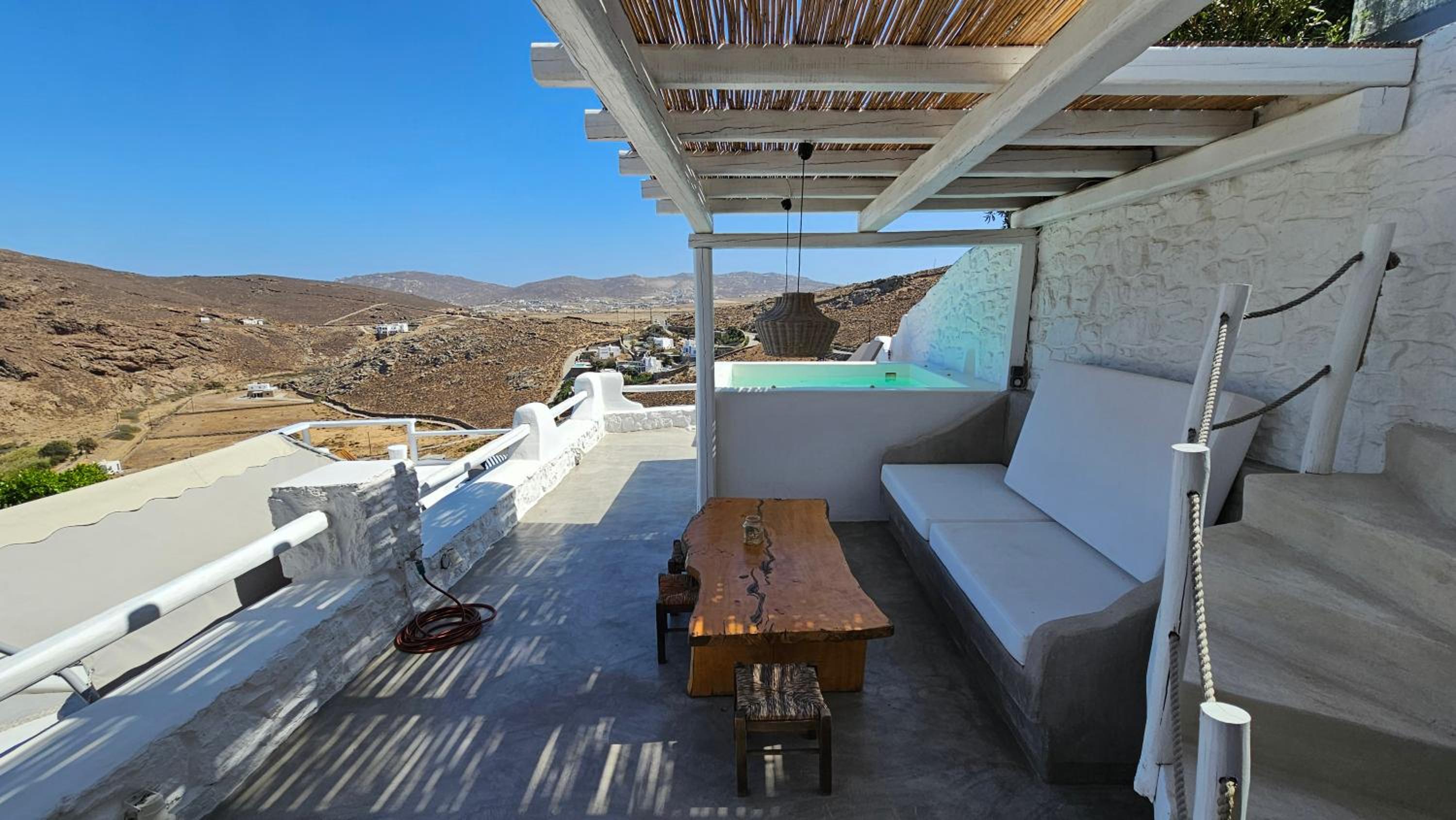 Villa Chronos with private heated pool view 5