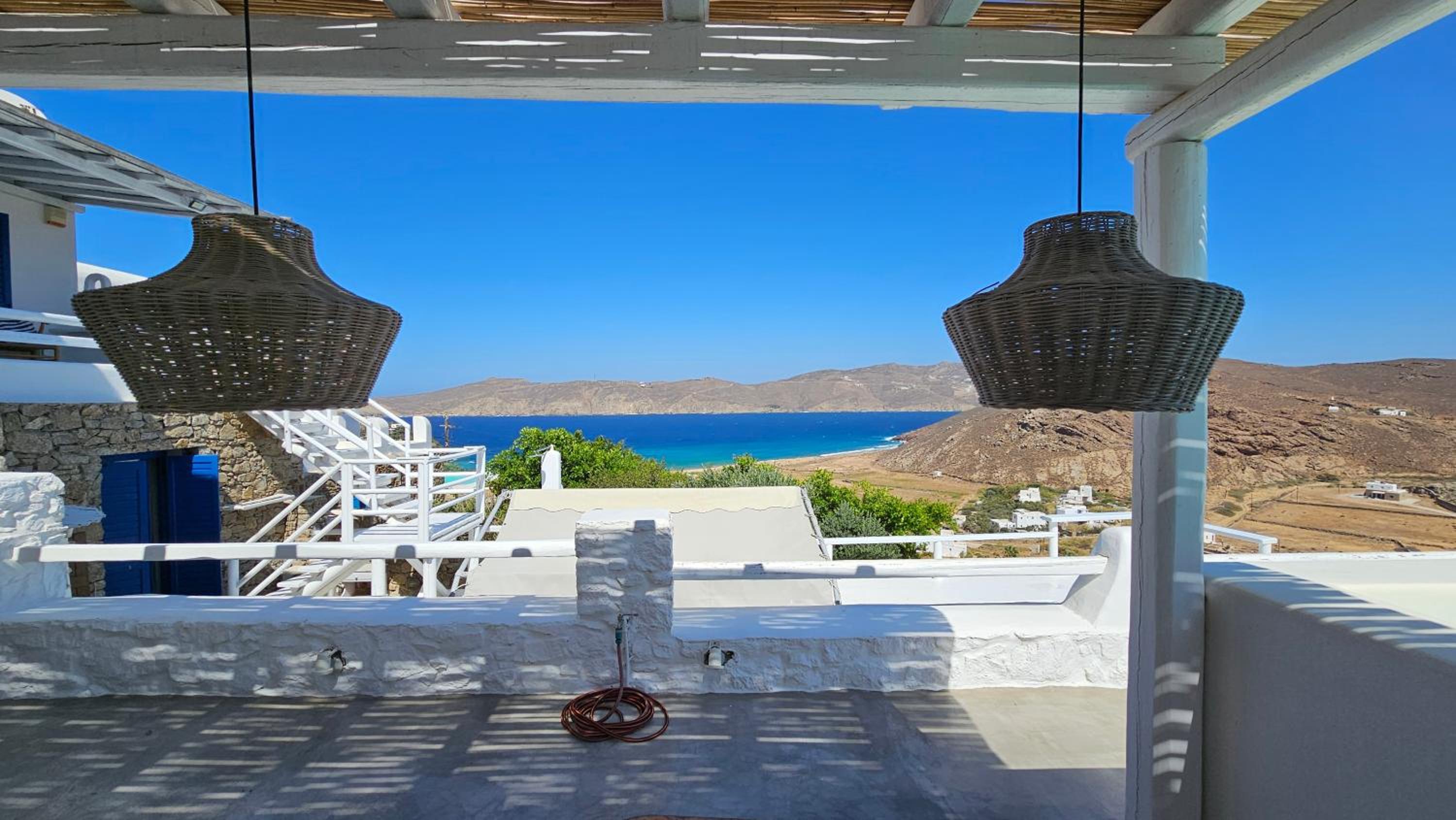 Villa Chronos with private heated pool view 4