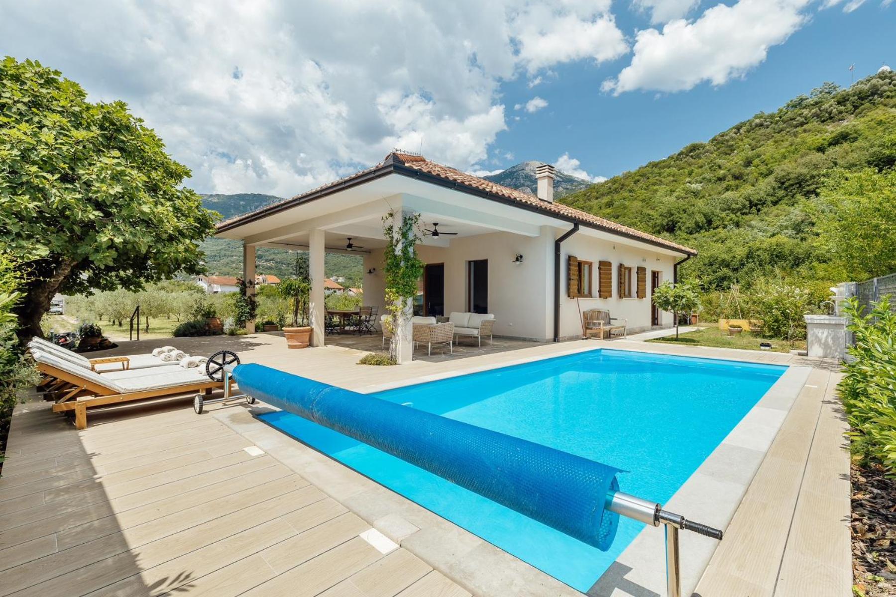 Adorable family villa with swimming pool and olive garden view 2