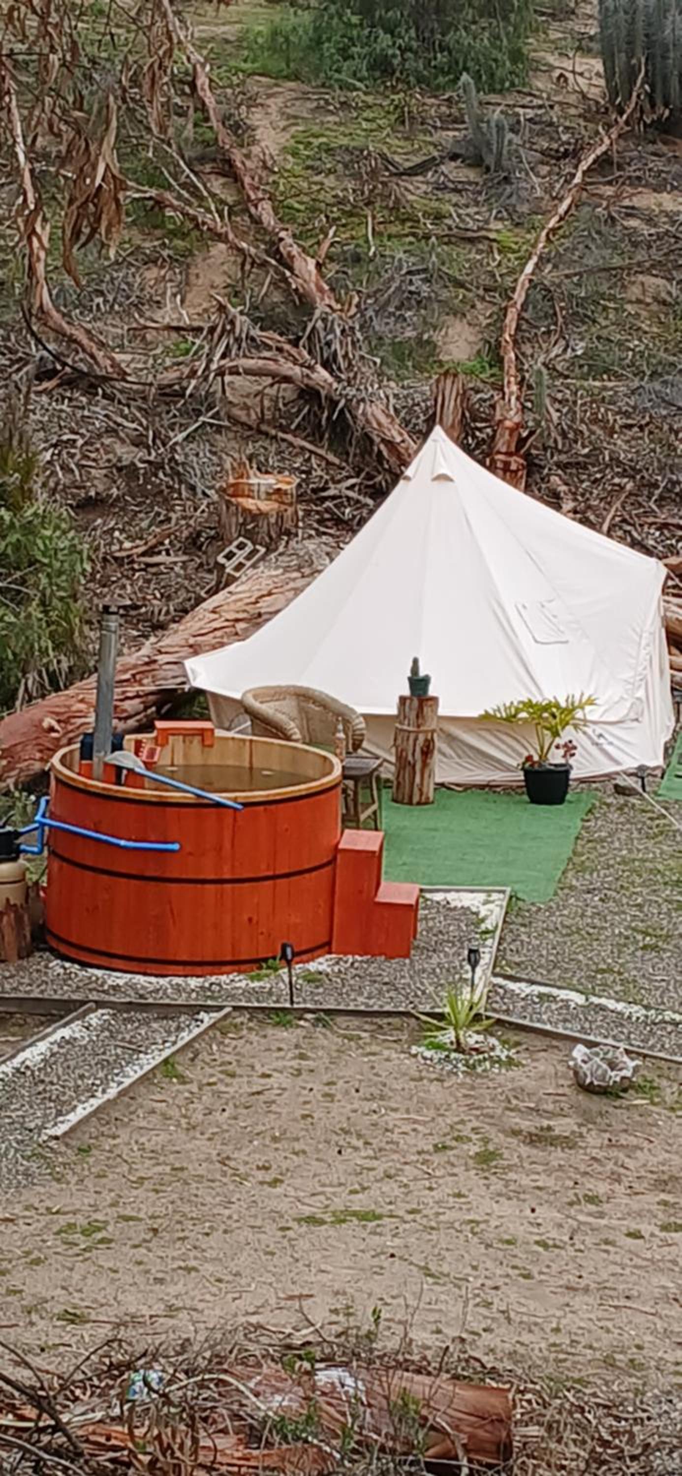 Glamping y tinajas