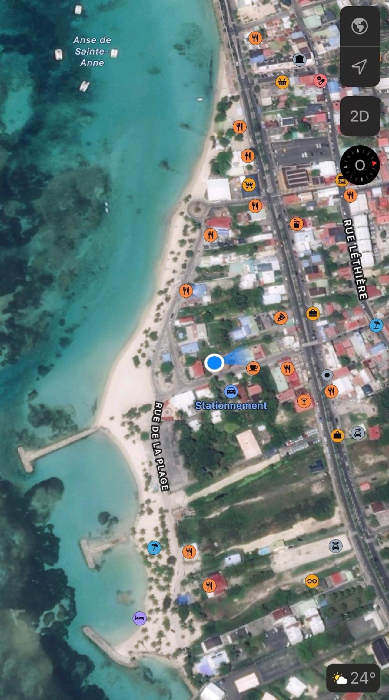 Plage St-Anne T3 vue mer view 5