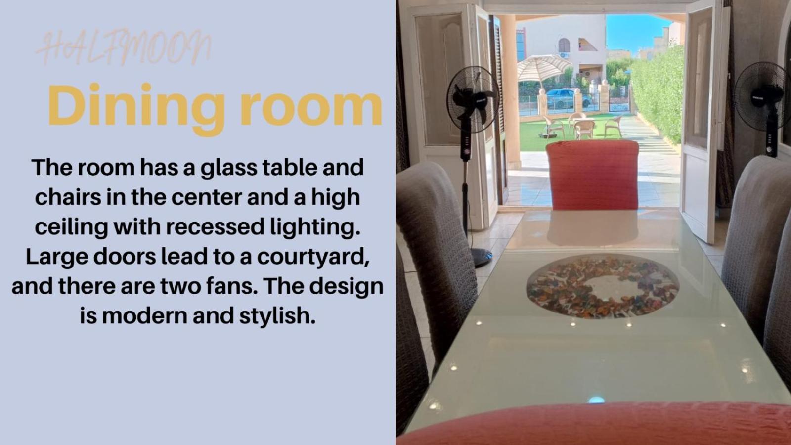 Halfmoon House- fully air-conditioned- مكيف بالكامل