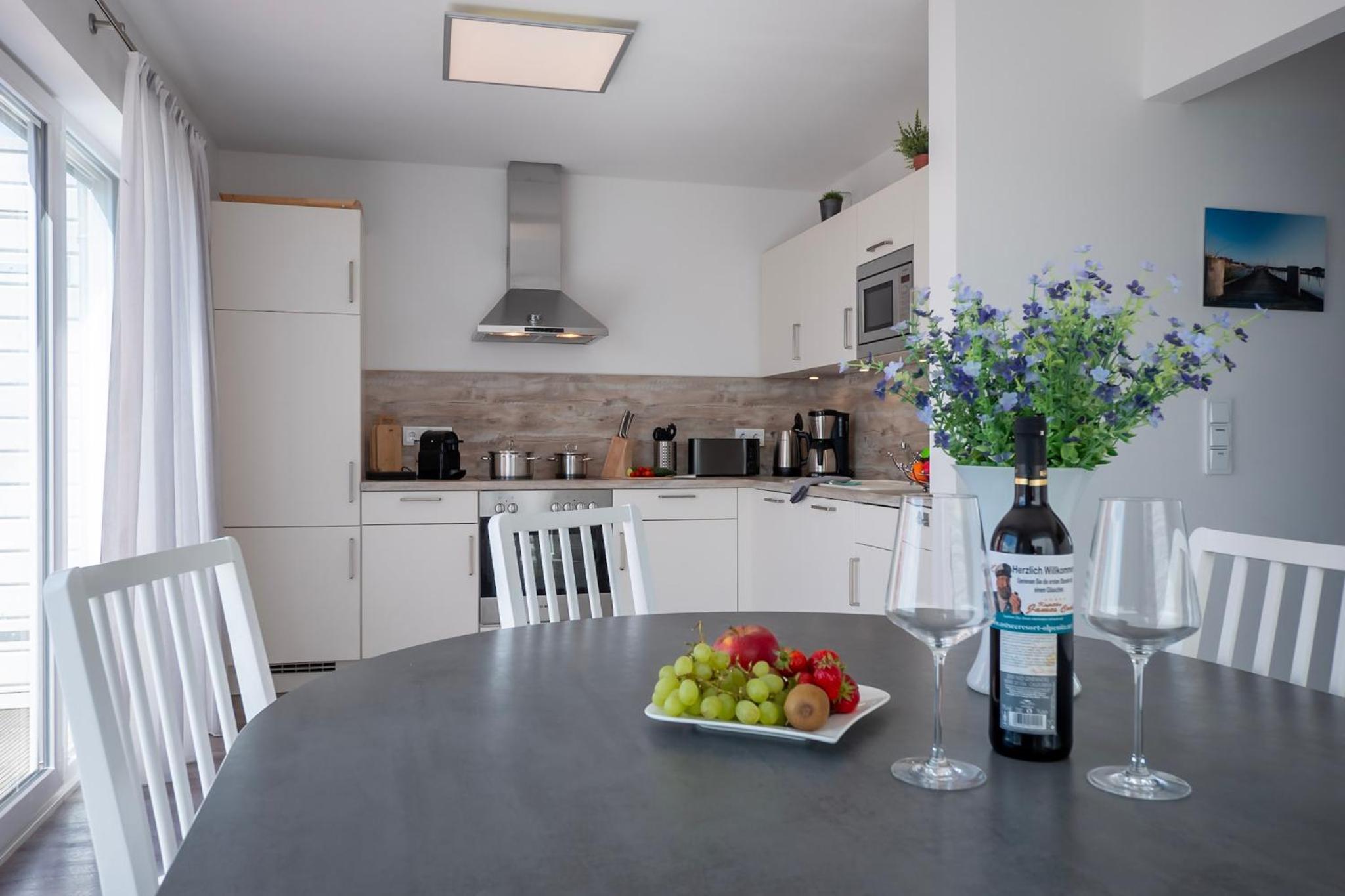 Maisonette Fewo Ostseeflair by Seeblick Ferien ORO, erste Wasserreihe, E-Säule