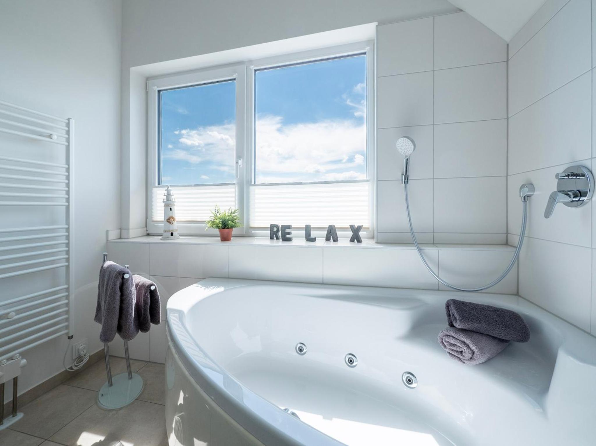 Maisonette Fewo Ostseeflair by Seeblick Ferien ORO, erste Wasserreihe, E-Säule
