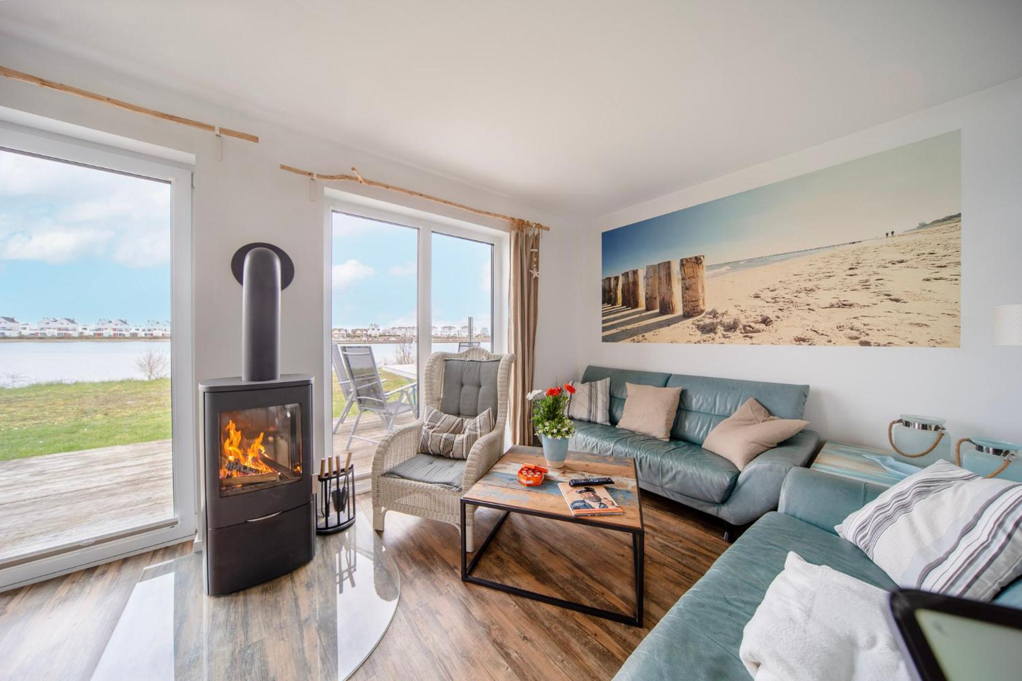Ferienhaus Lieblingsplatz by Seeblick Ferien ORO, direkte Wasserlage,Sauna,Kamin