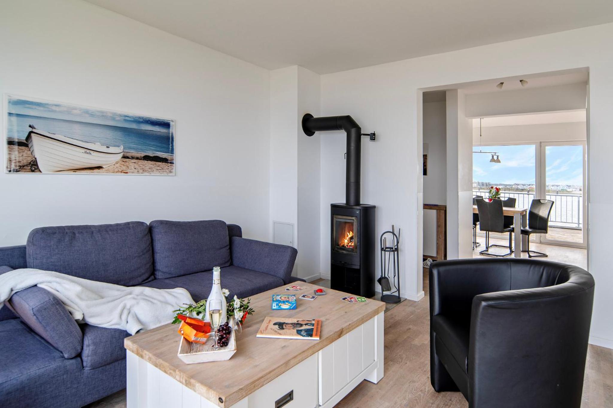 Maisonette Fewo Kapteins Lounge by Seeblick Ferien ORO, Rundum Wasser, 6Pers, Sauna, Kamin view 5