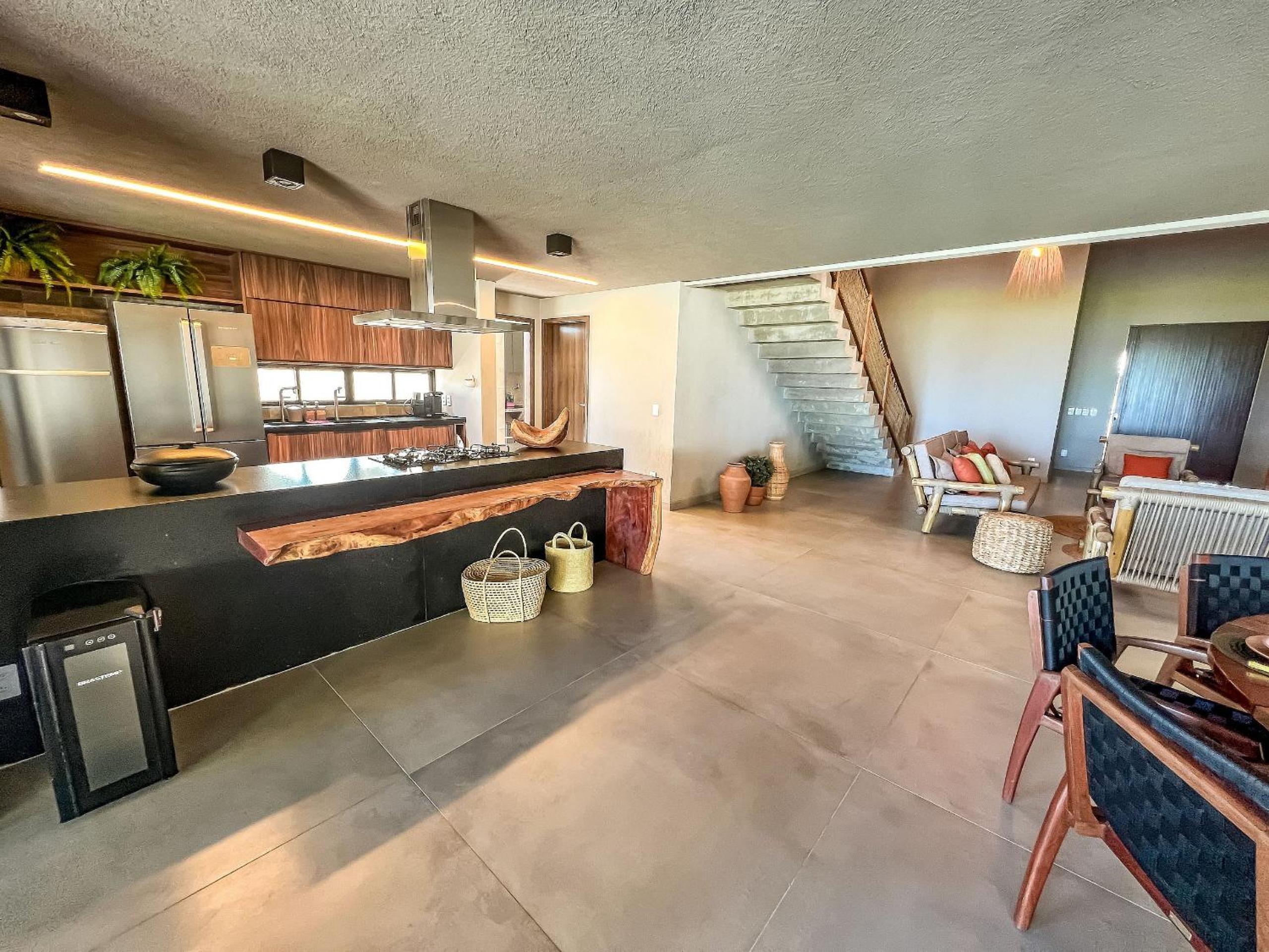 Casa Waua | PÉ NA AREIA, rooftop, borda infinita