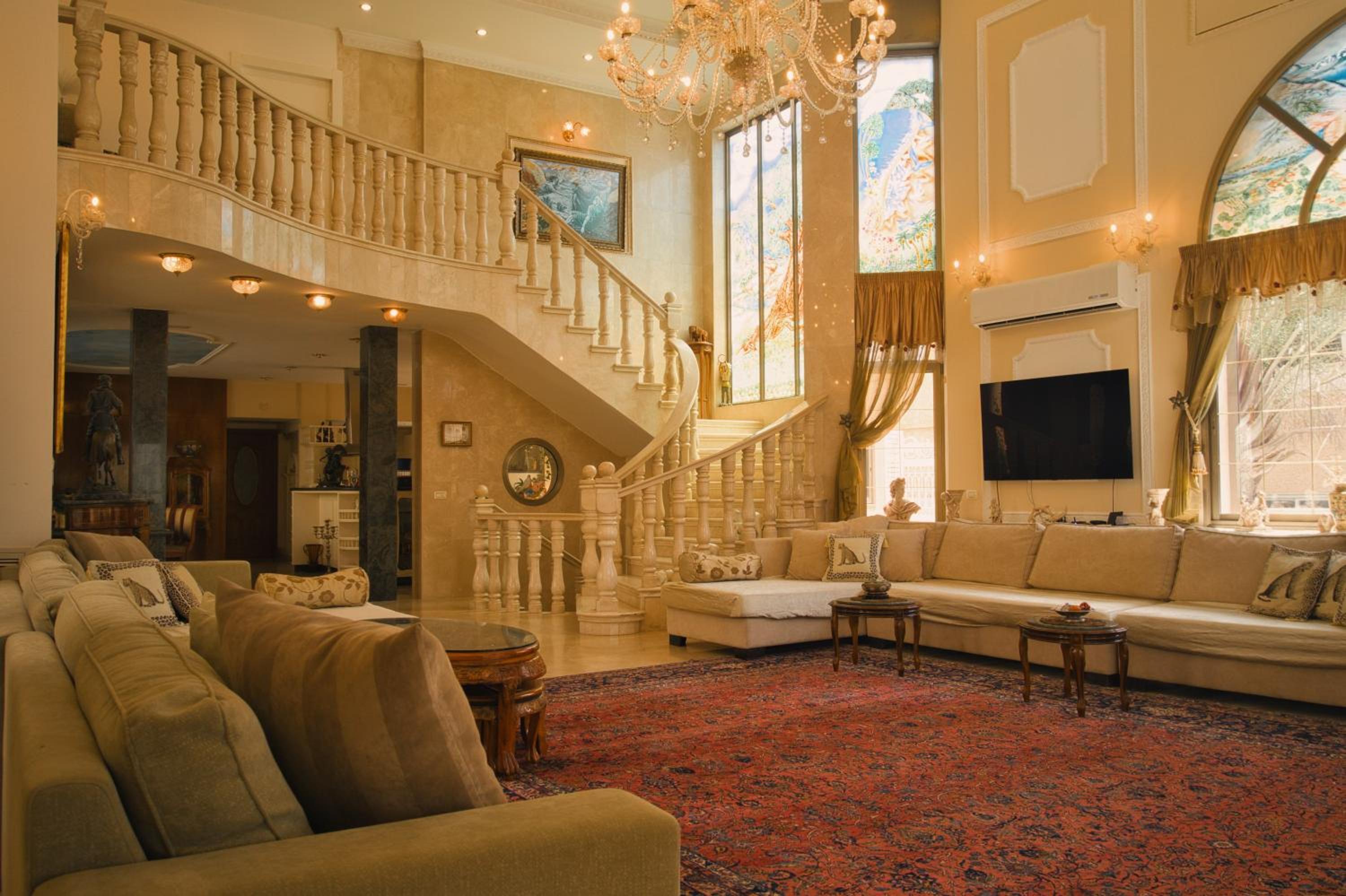 villa white hall view 2