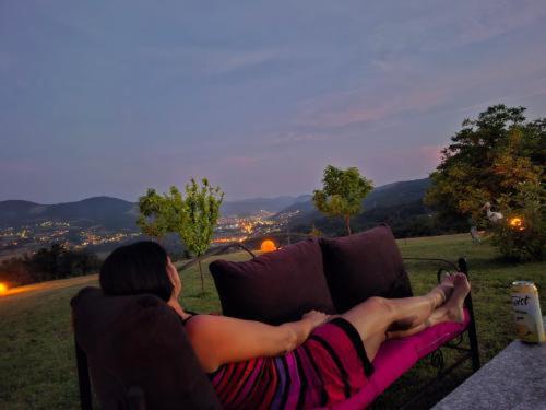 Dušanovac Panorama House - veliko dvoriste, 2 rostilja, pogled na Rasku