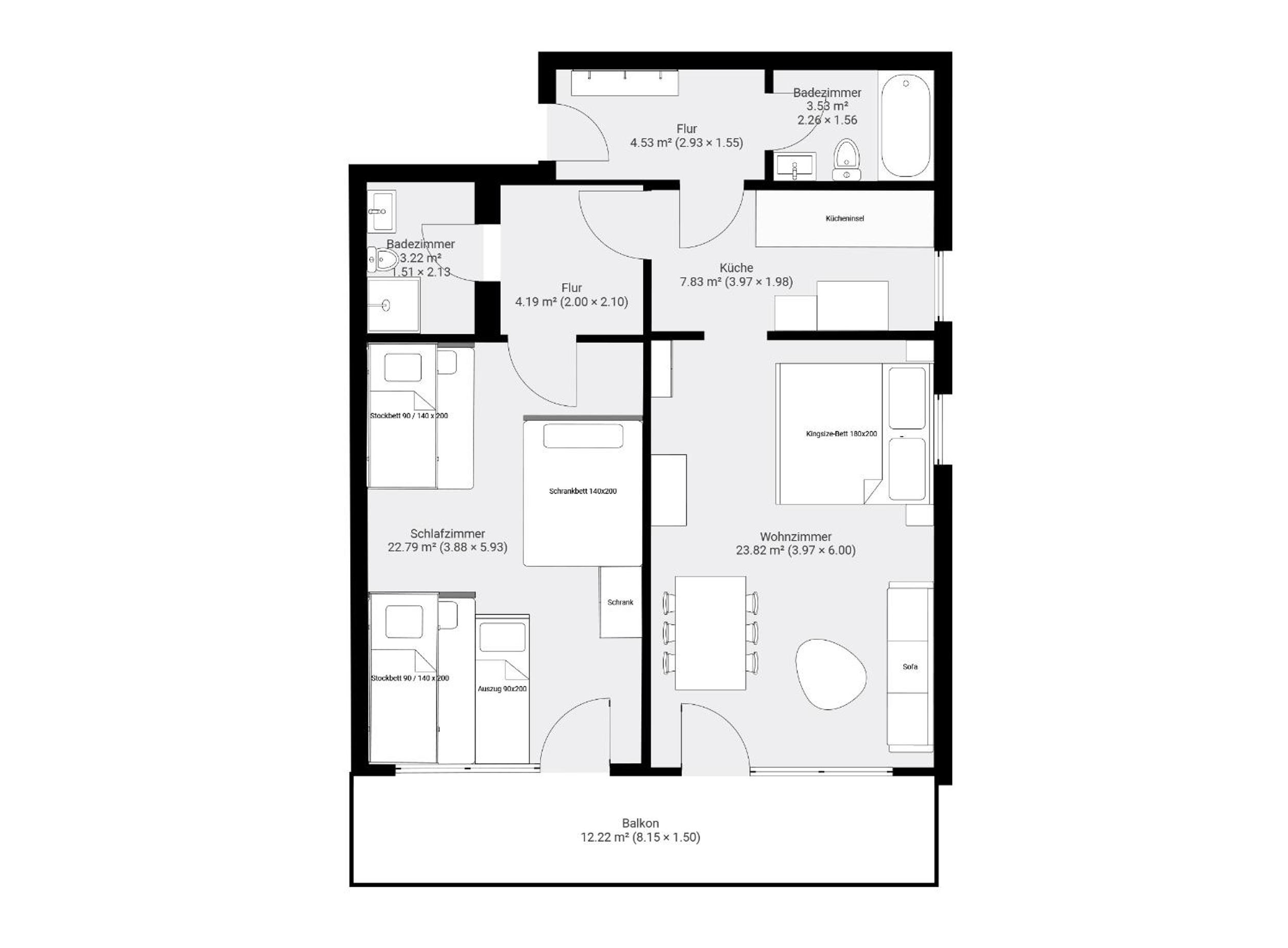 Ferienwohnung Seehenswert mit Pool & Königscard bis zu 8 Personen in Seenähe