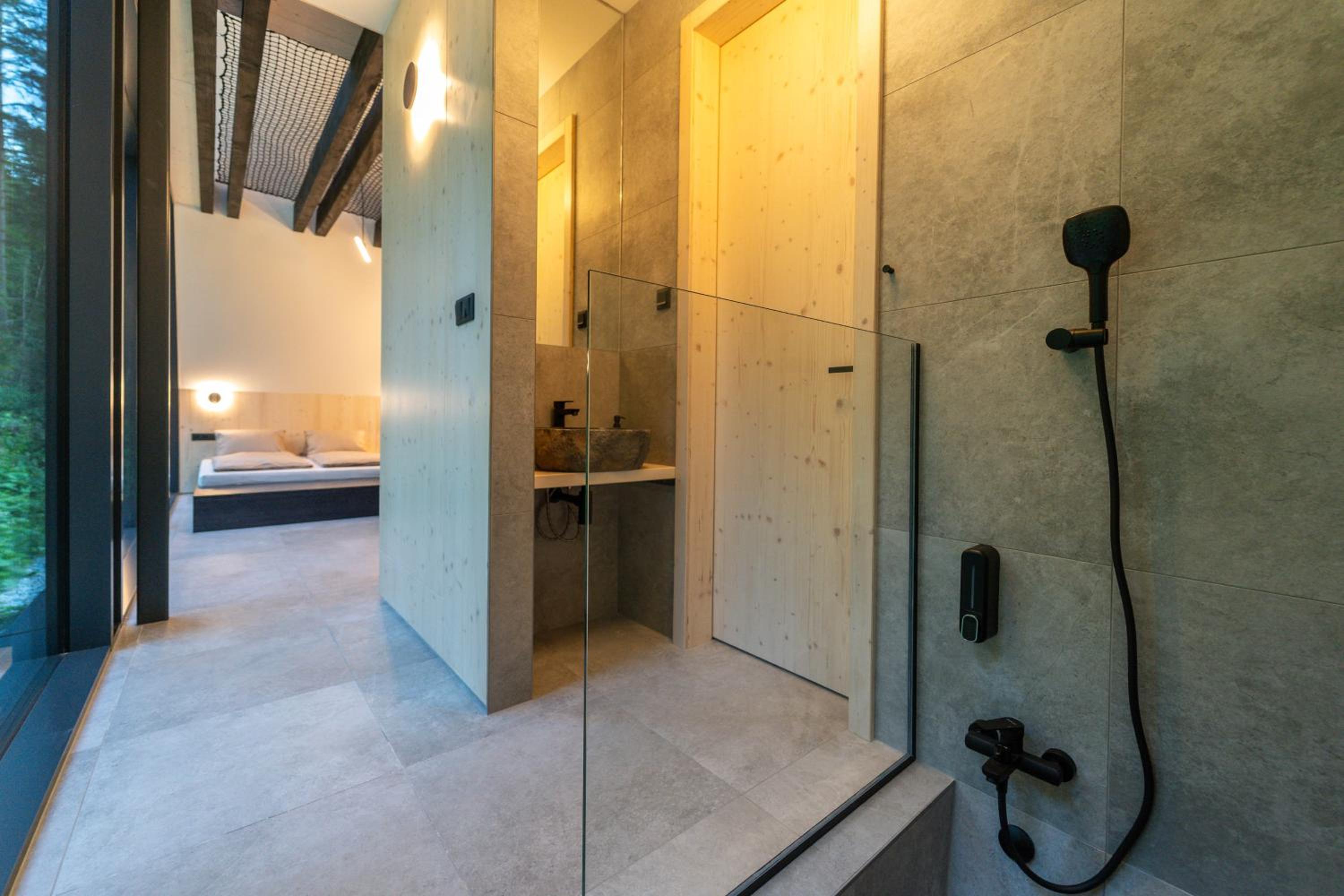 Pine Chalet - sauna & jacuzzi view 3