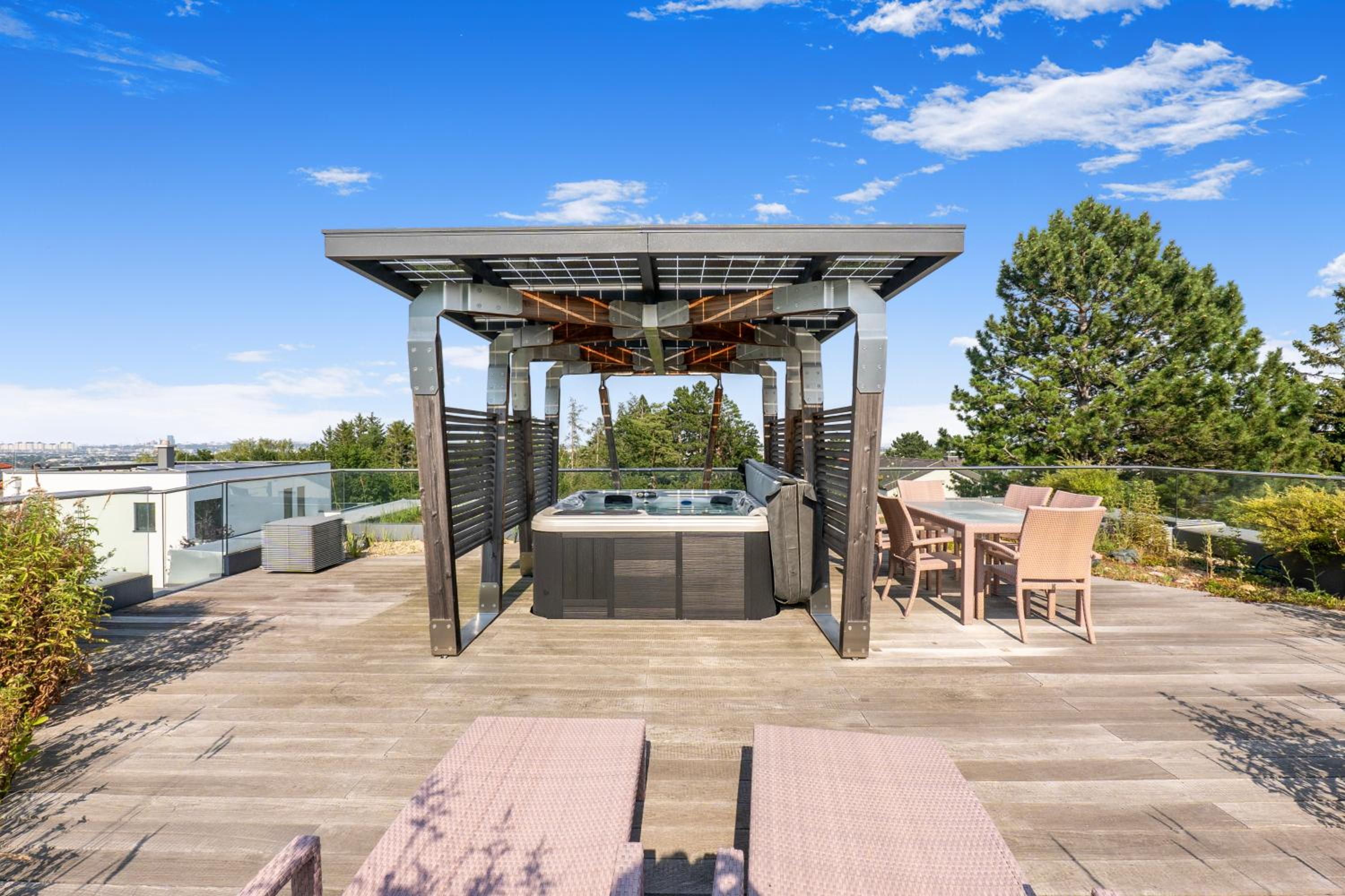 Majestic Poolside Villa with Jacuzzi, Pool, Panoramic Views