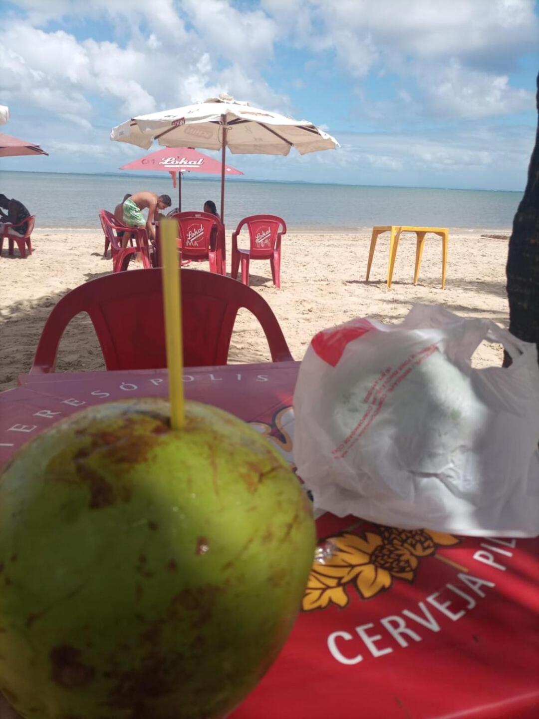 Casa 1 quarto amarela praia Cabuçu,Saubara