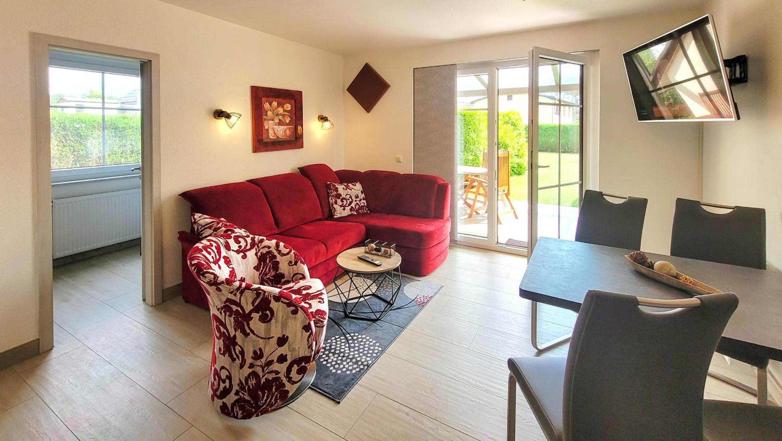 Ferienwohnung Gartentraum mit tollem Rasengarten