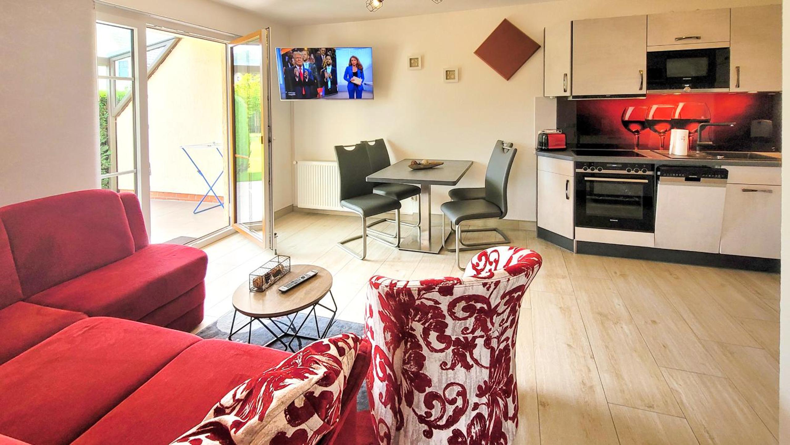 Ferienwohnung Gartentraum mit tollem Rasengarten