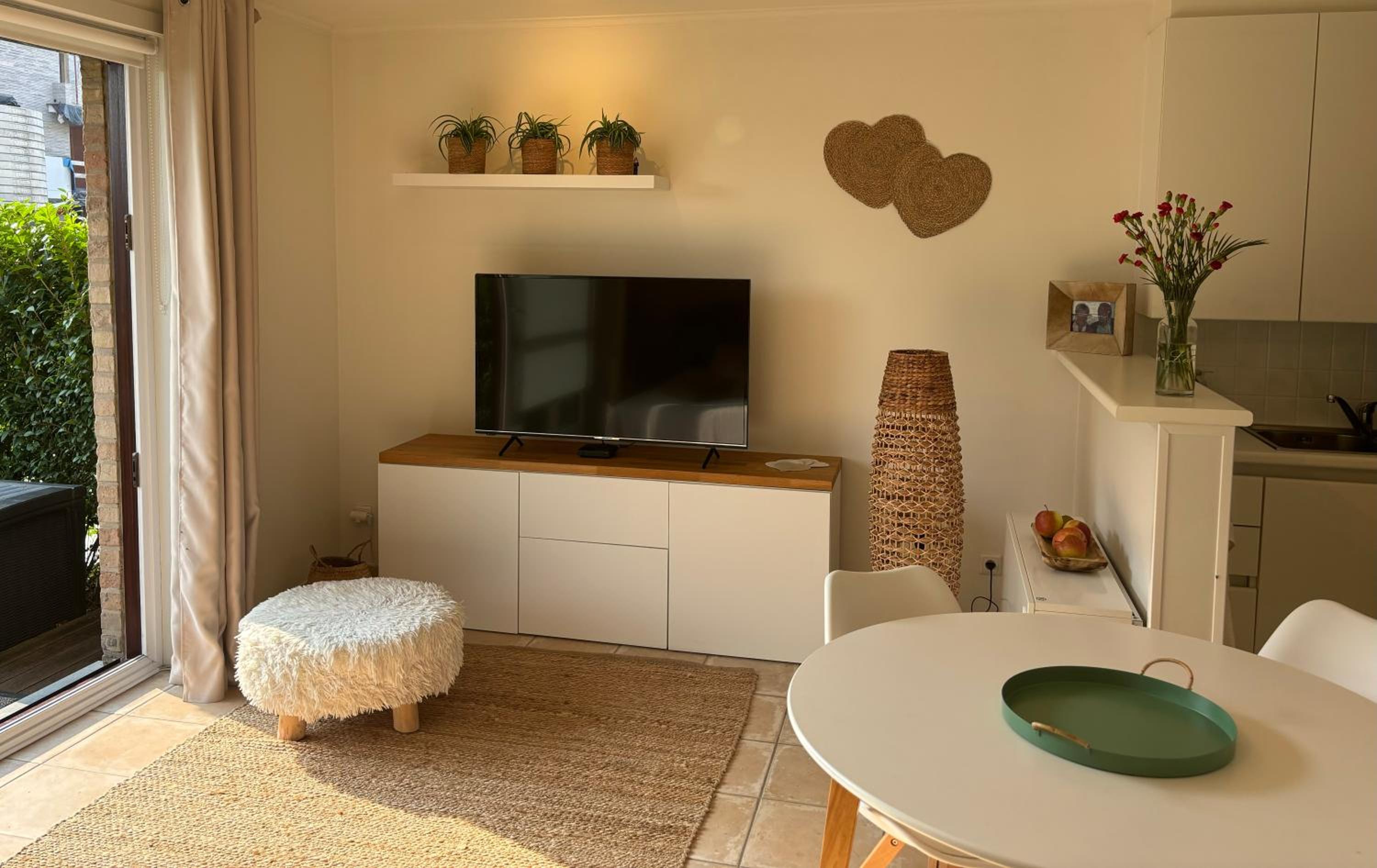 Studio Amor op het gelijkvloers met tuintje nabij strand