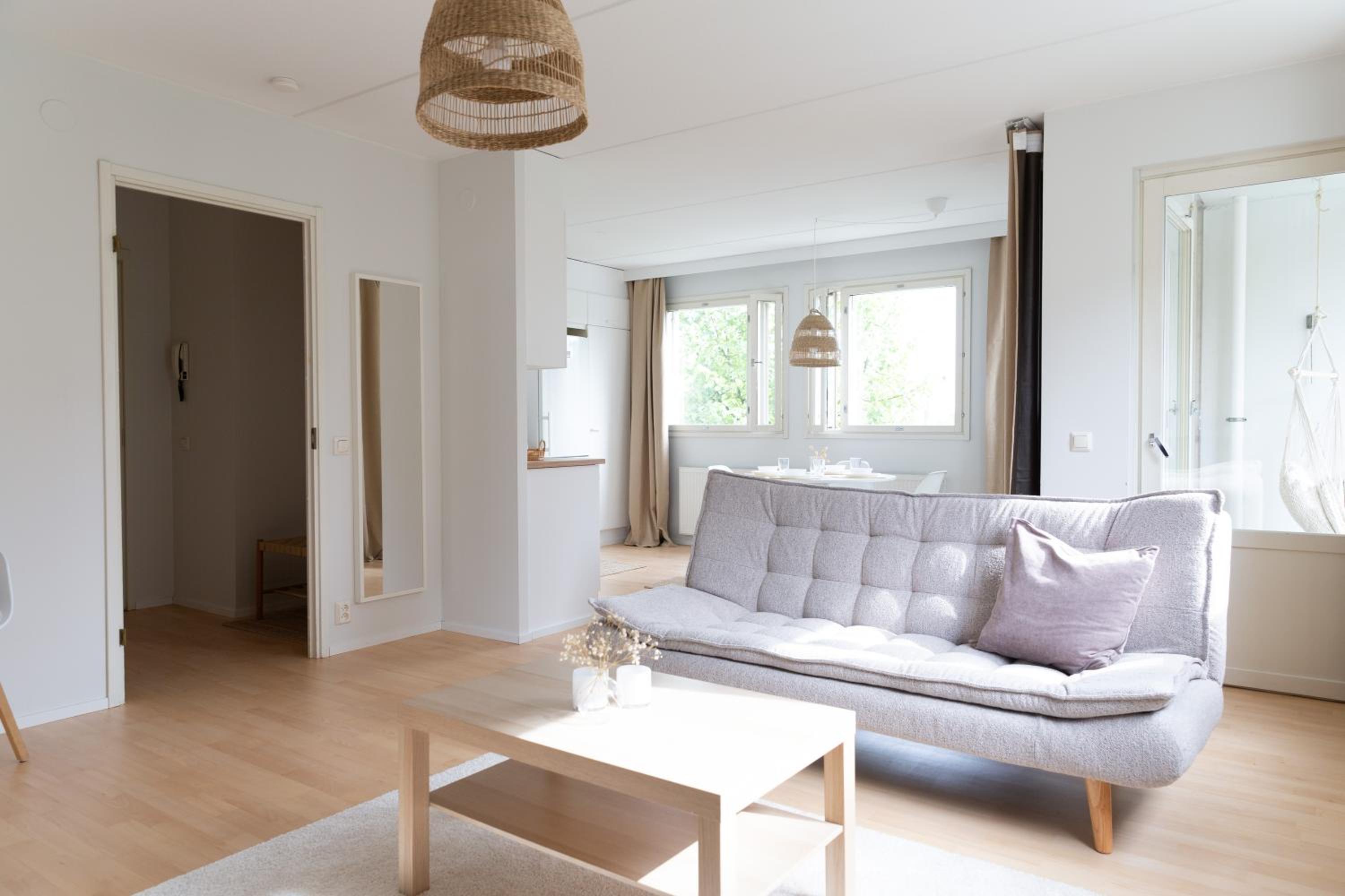 Stylish 66m2 apartment with private sauna and balcony view 3