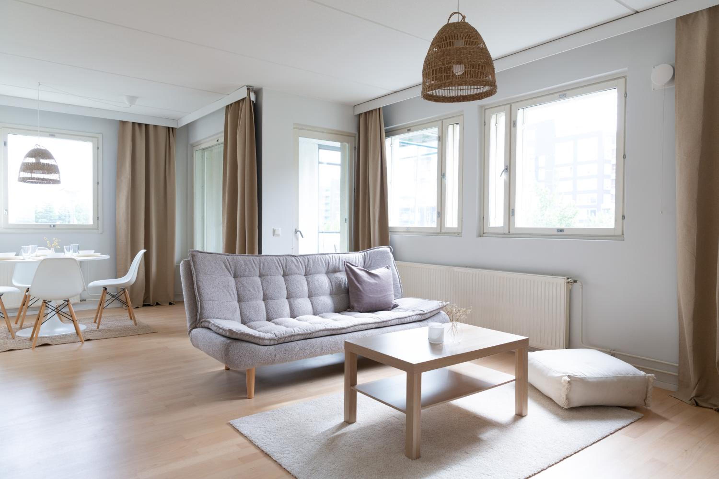 Stylish 66m2 apartment with private sauna and balcony view 4