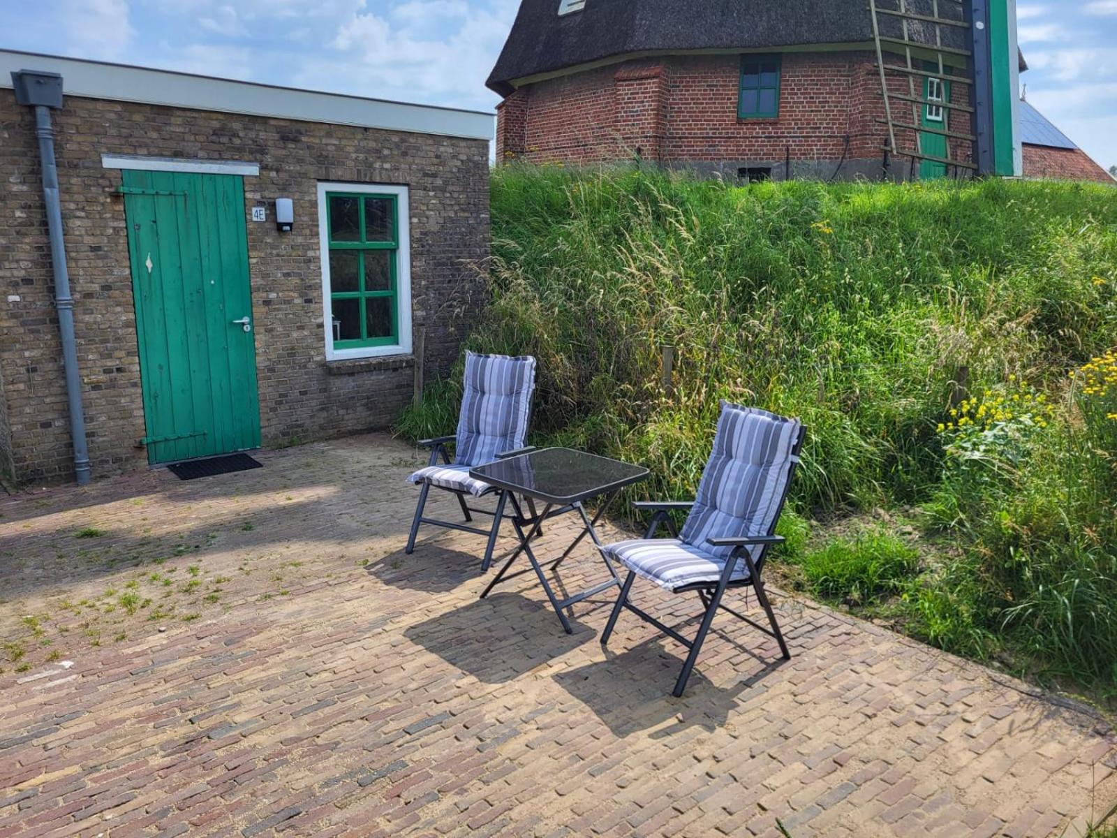 slapen aan de voet van de molen