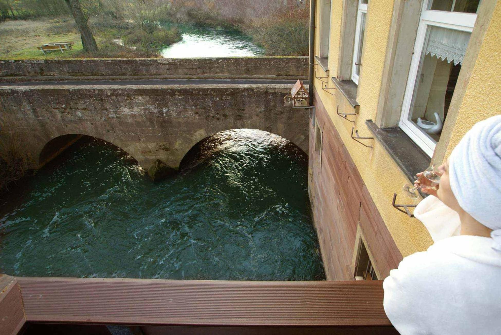 Apartment 175 qm SCHWANENNEST, in der romantischen Rödermühle an der Fränkischen Saale in Deutschlands Mitte, 8 km zur A7