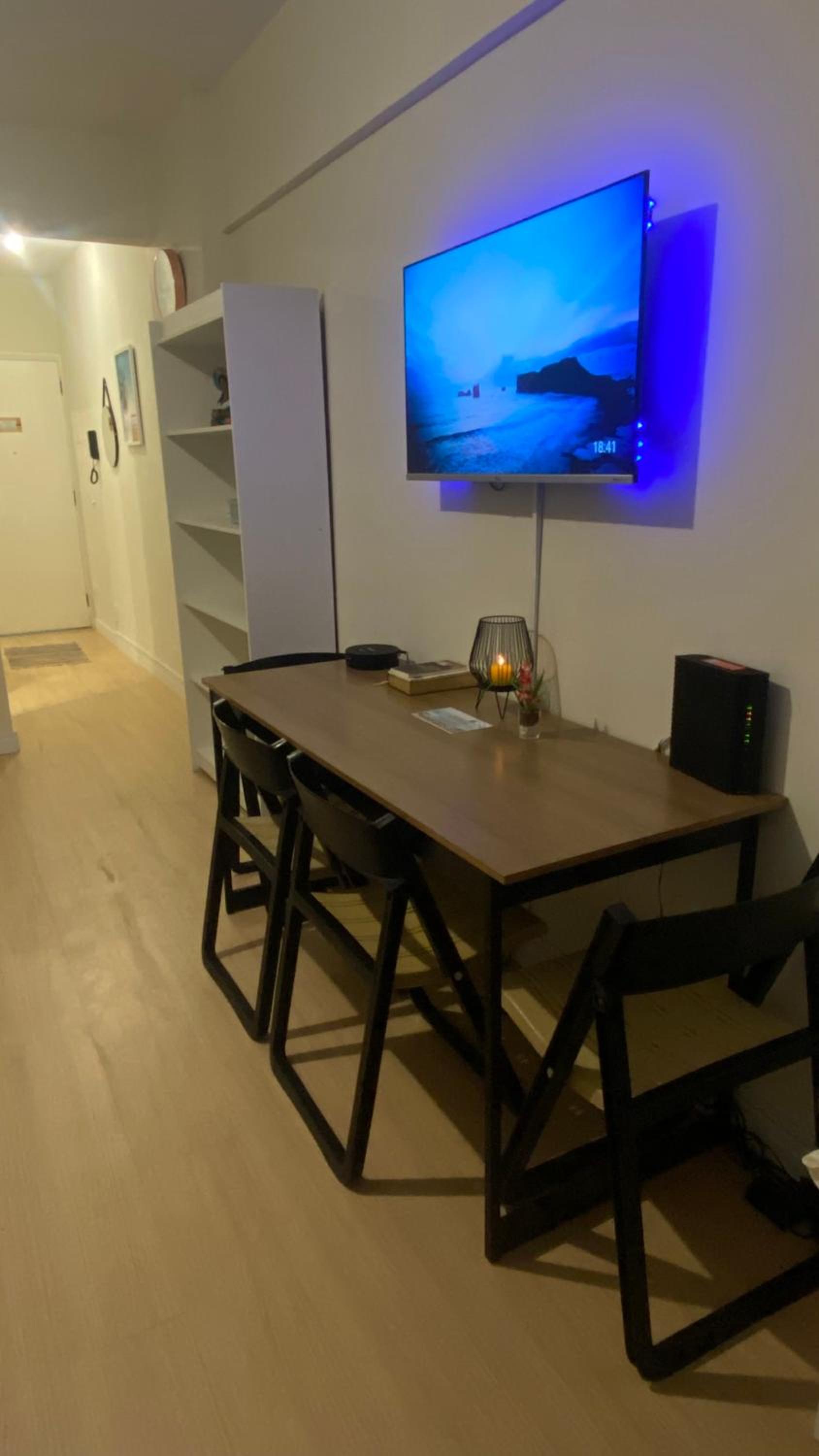 Apartamento com Ar Condicionado na Praia Beira-mar