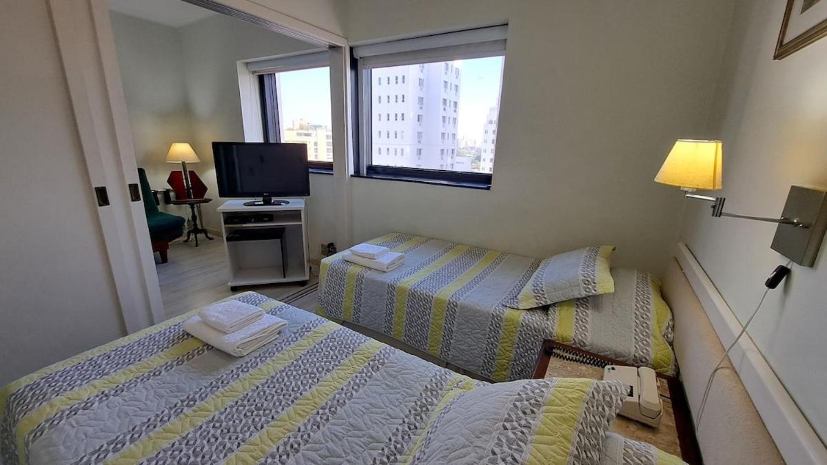 Flat com sofá-cama | Ótima localização- 3 Hóspedes