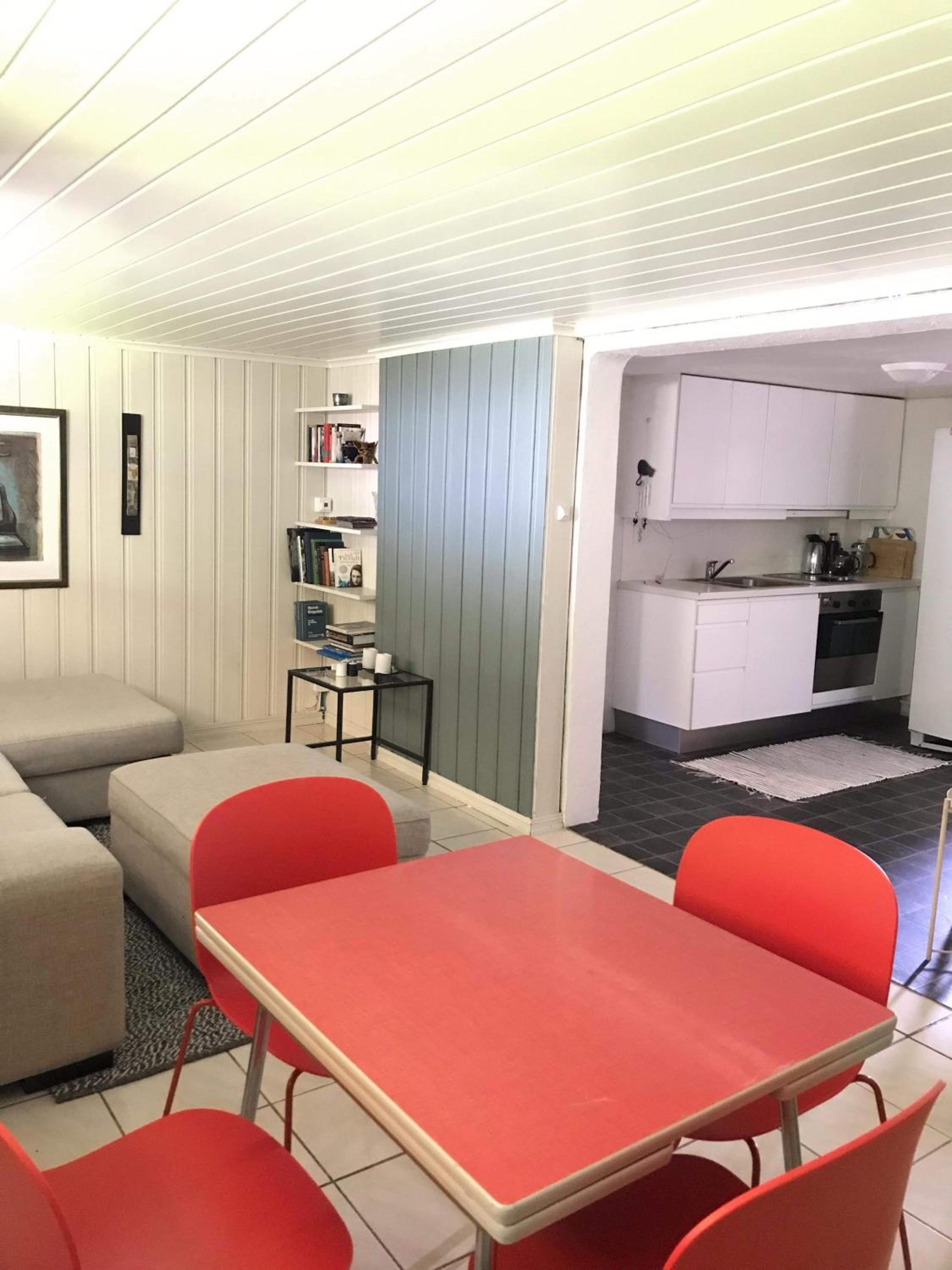 Sentrumsnær kjellerleilighet, nær sykehus og høgskole, parkering view 4