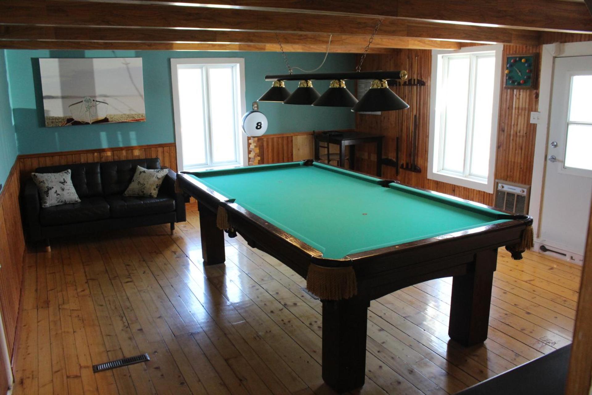 Lair du large, au bord du St-Laurent, SPA, Billard