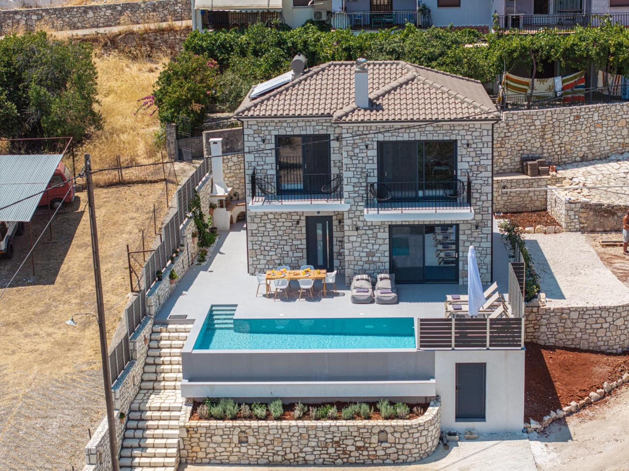 Luxury Stone Villa Aris, ideally located just a 5-minute walk from restaurants and shops view 3