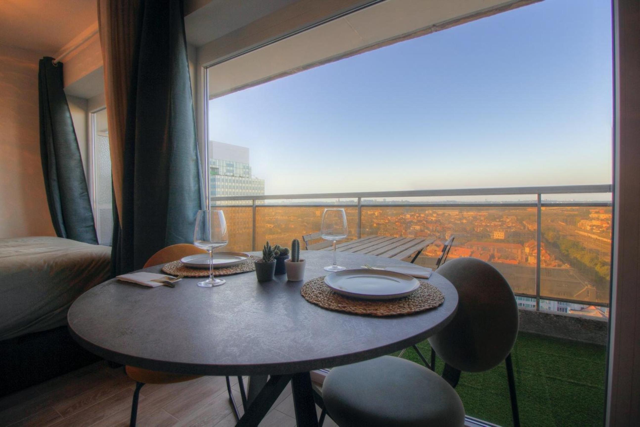 Studio avec vue panoramique et parking gratuit