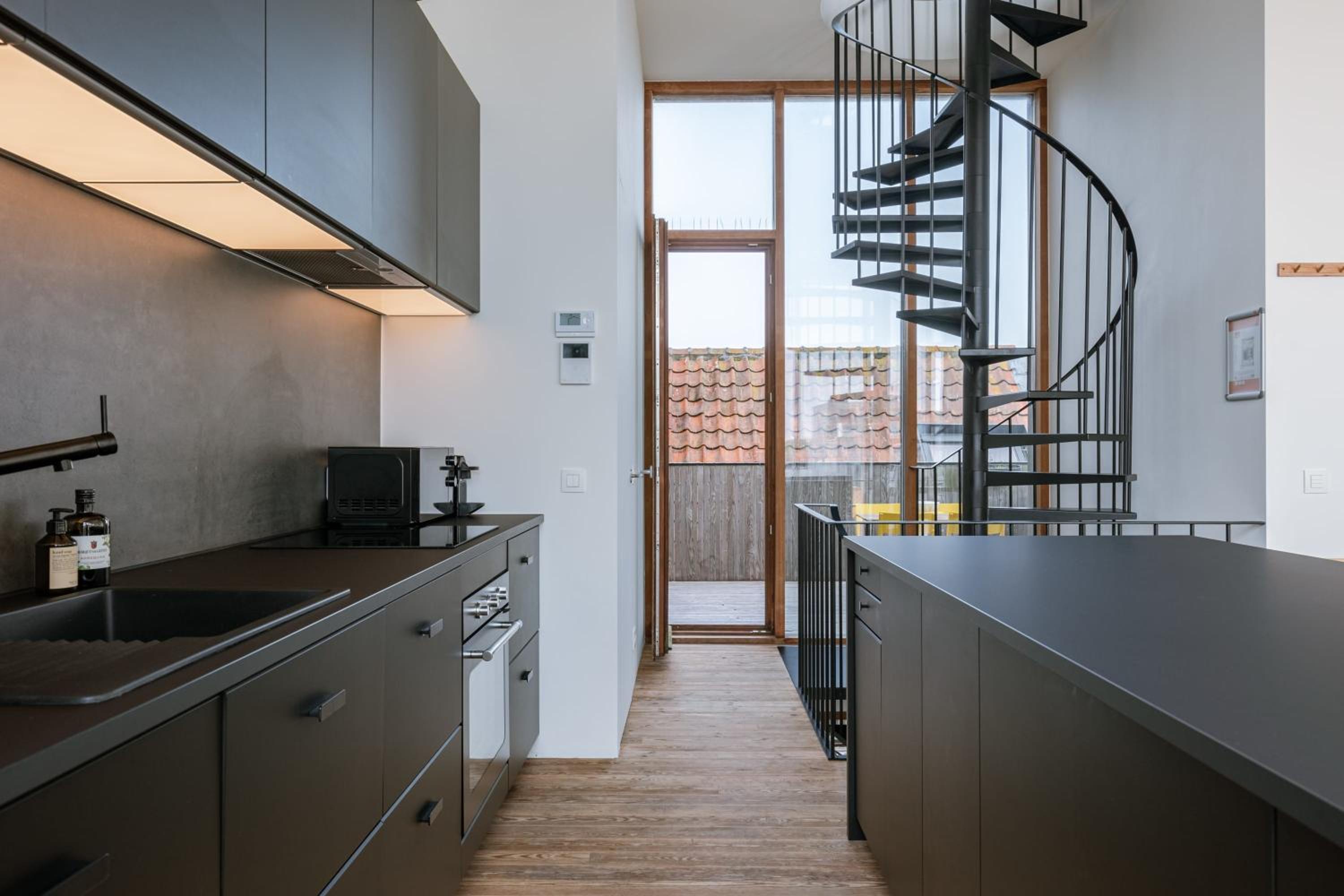 Triplex apartment with terraces and sea view