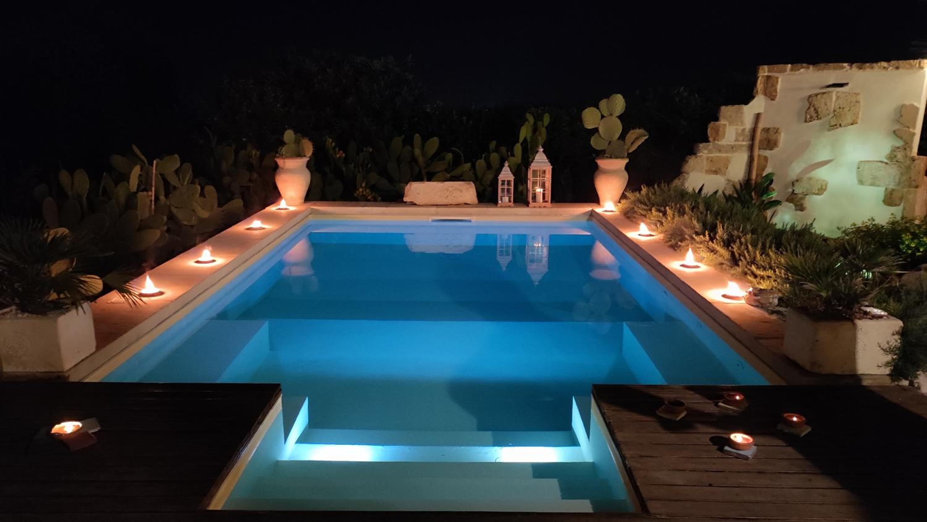 La Virgy per Noto with share swimming pool with wonderful sea view