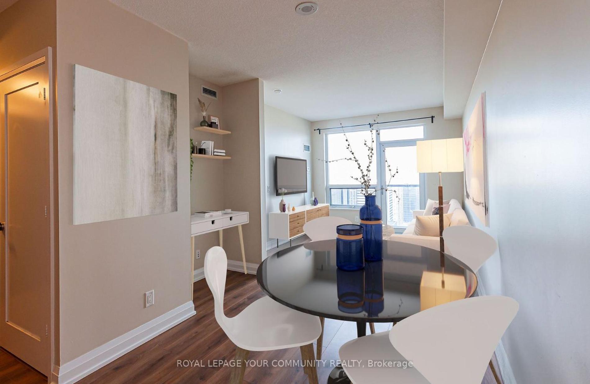Sleek 1BR & Sttudy Condo - CN Tower, Skyline view - North York