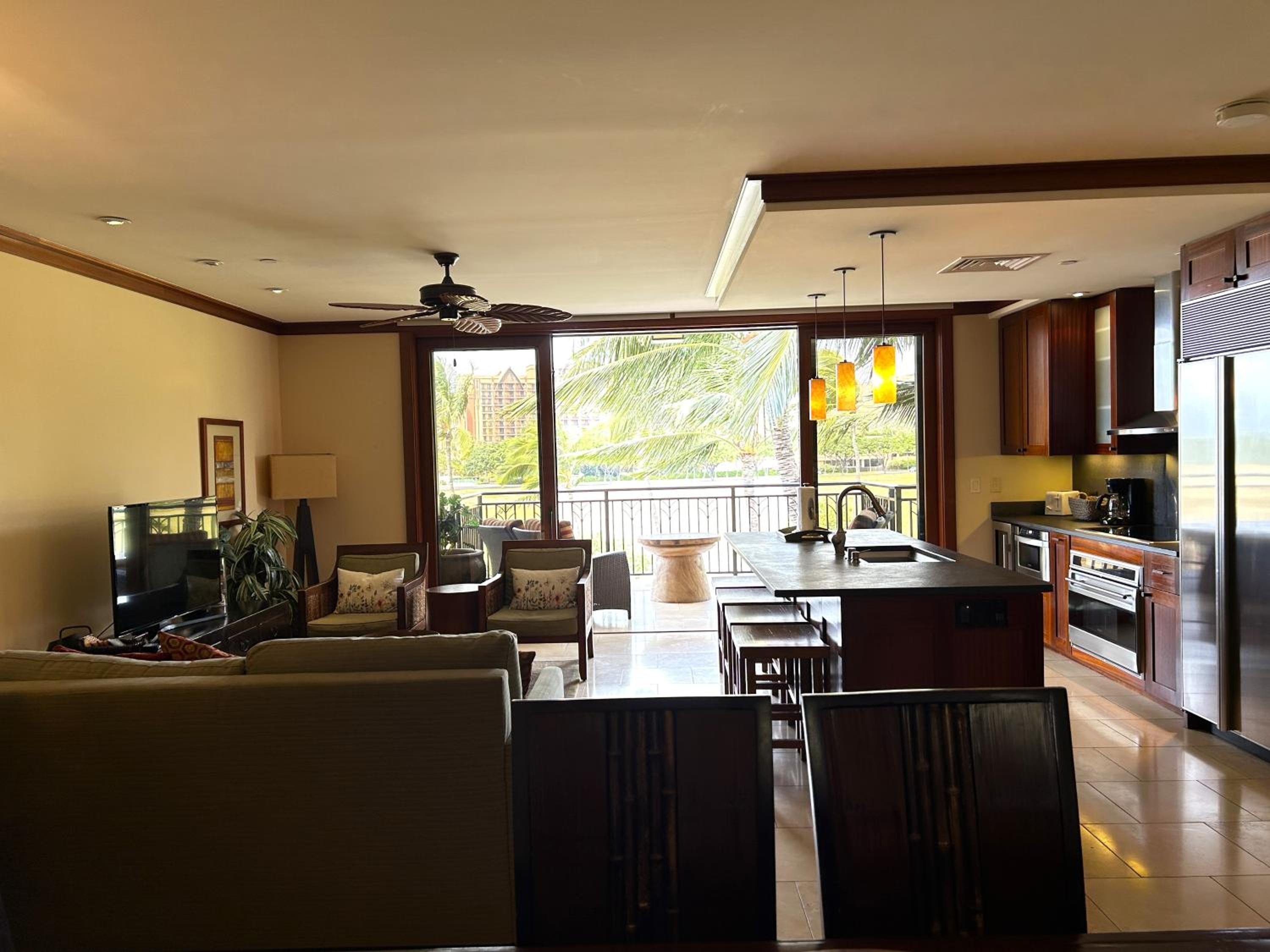 Luxury 2BR 2BA Ko Olina Beach Villa O410- Sleeps 6 Steps to Lagoon & Aulani view 3