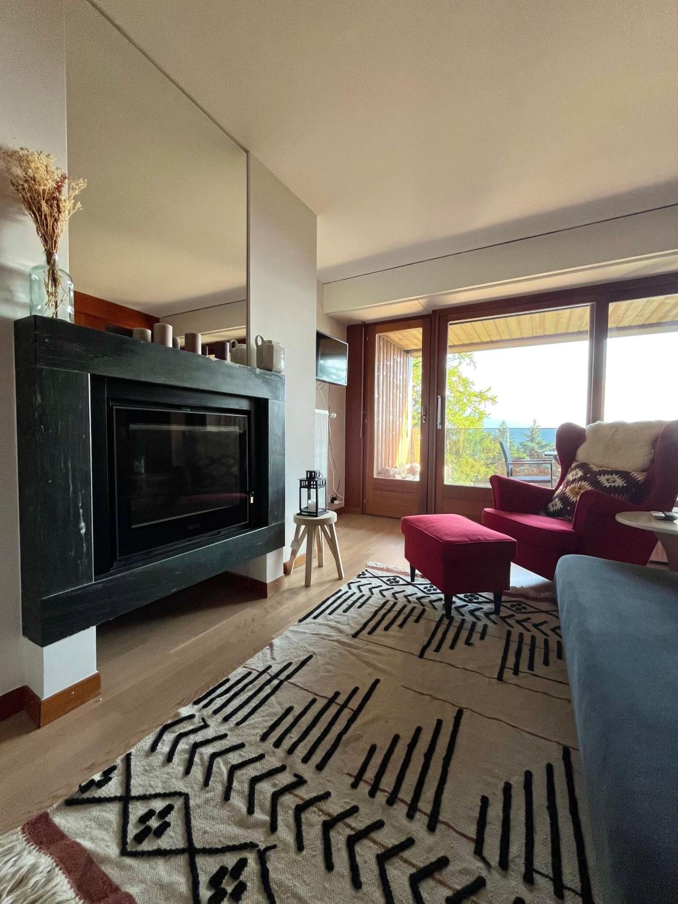Renovated Apartment 5 min to Crans Montana Center view 5
