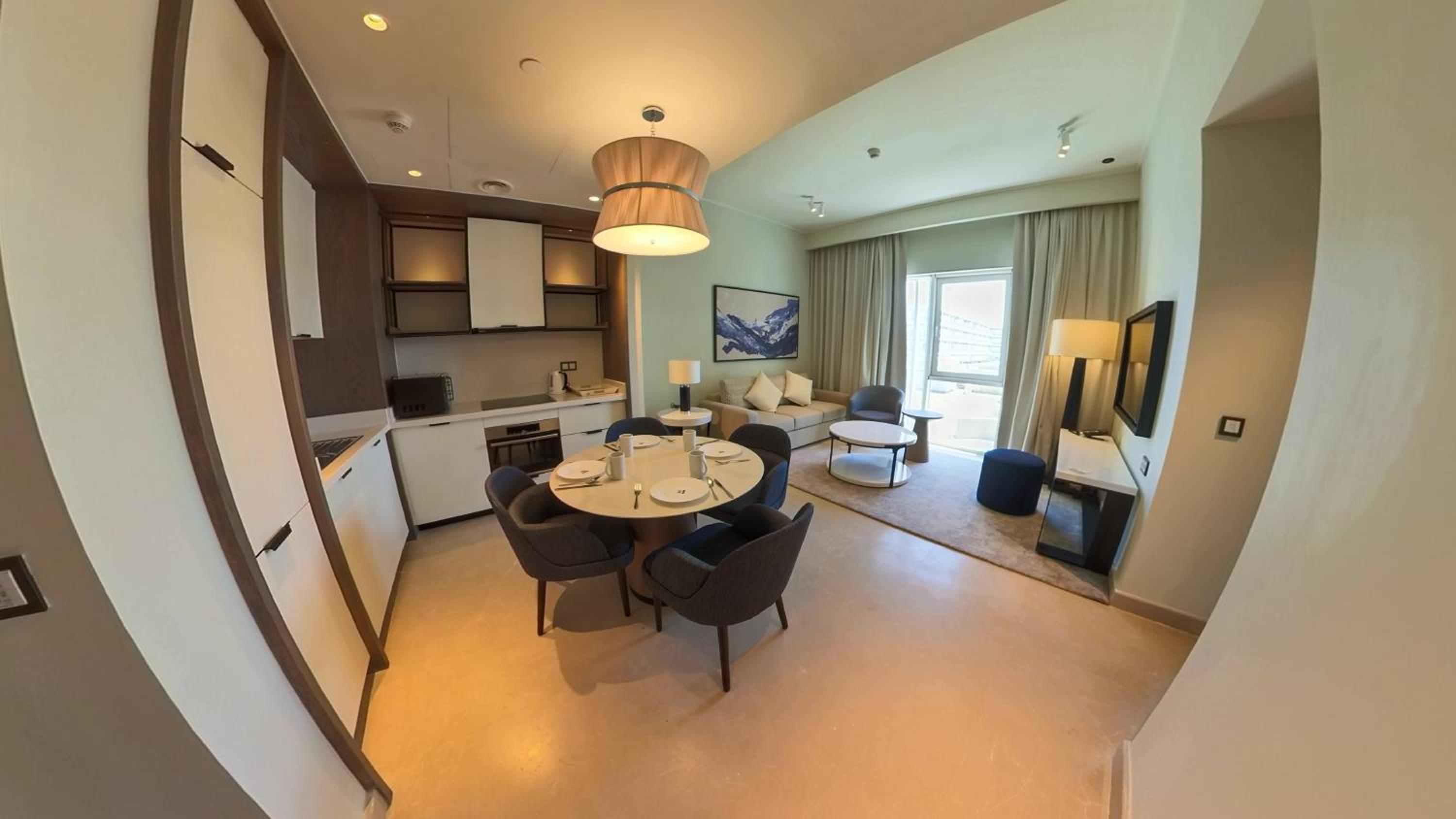 Address Beach Resort Marassi Serviced Apartment One Bedroom Suite, Partial Marina View